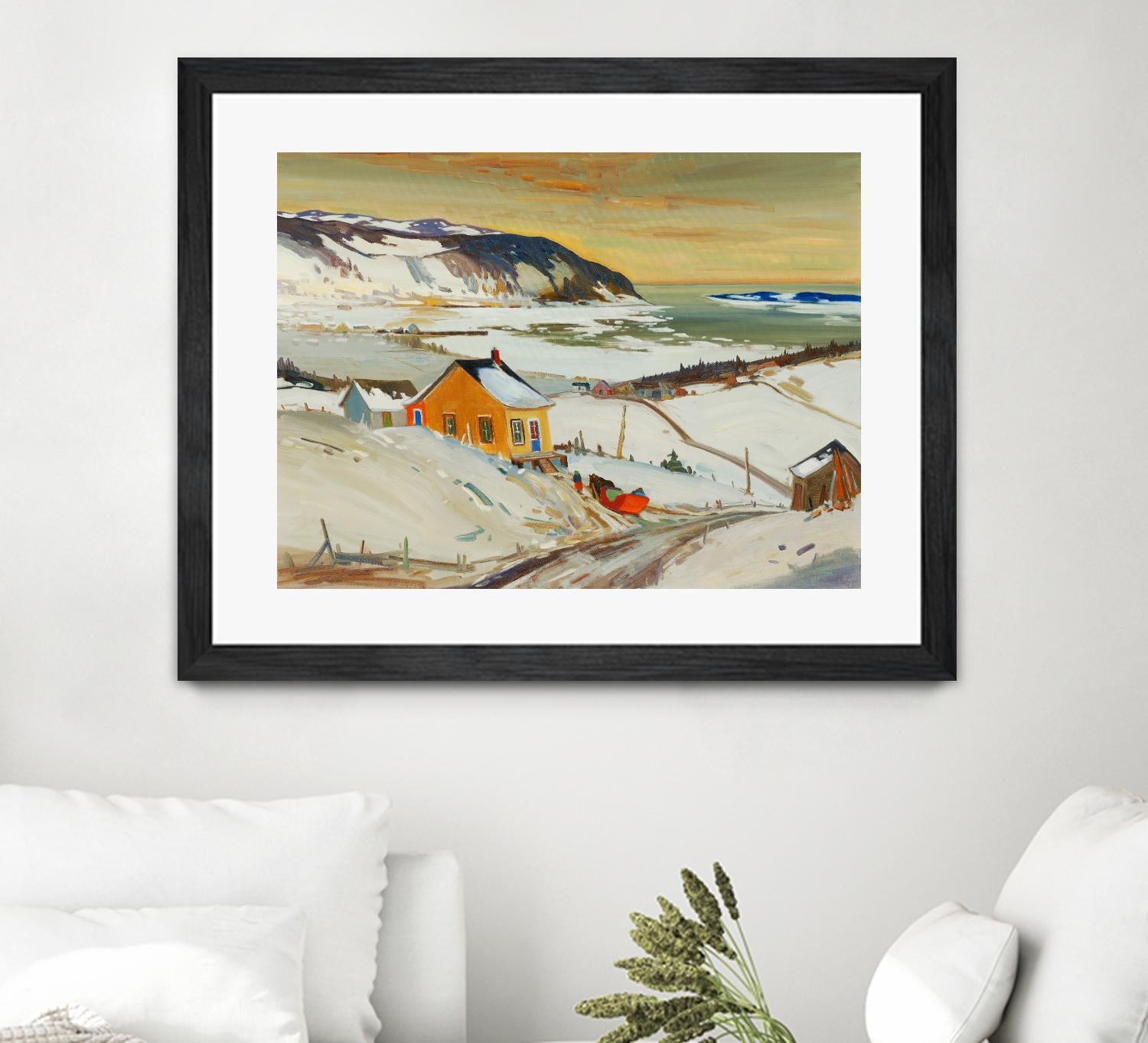 Baies St Paul I by Louis Tremblay on GIANT ART - blue landscape artistes du québec
