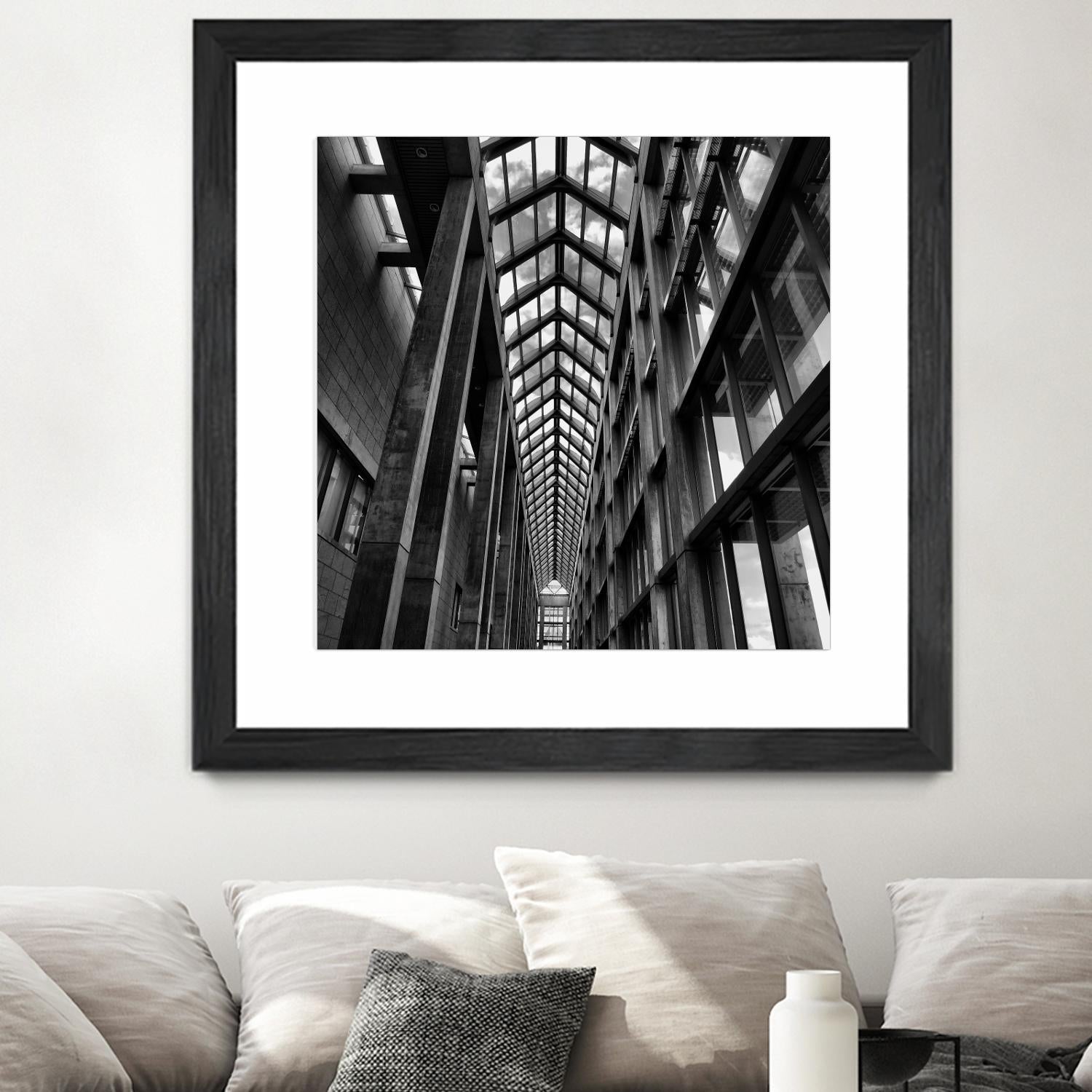 Rban Line V by Jean-François Dupuis on GIANT ART - black city scene