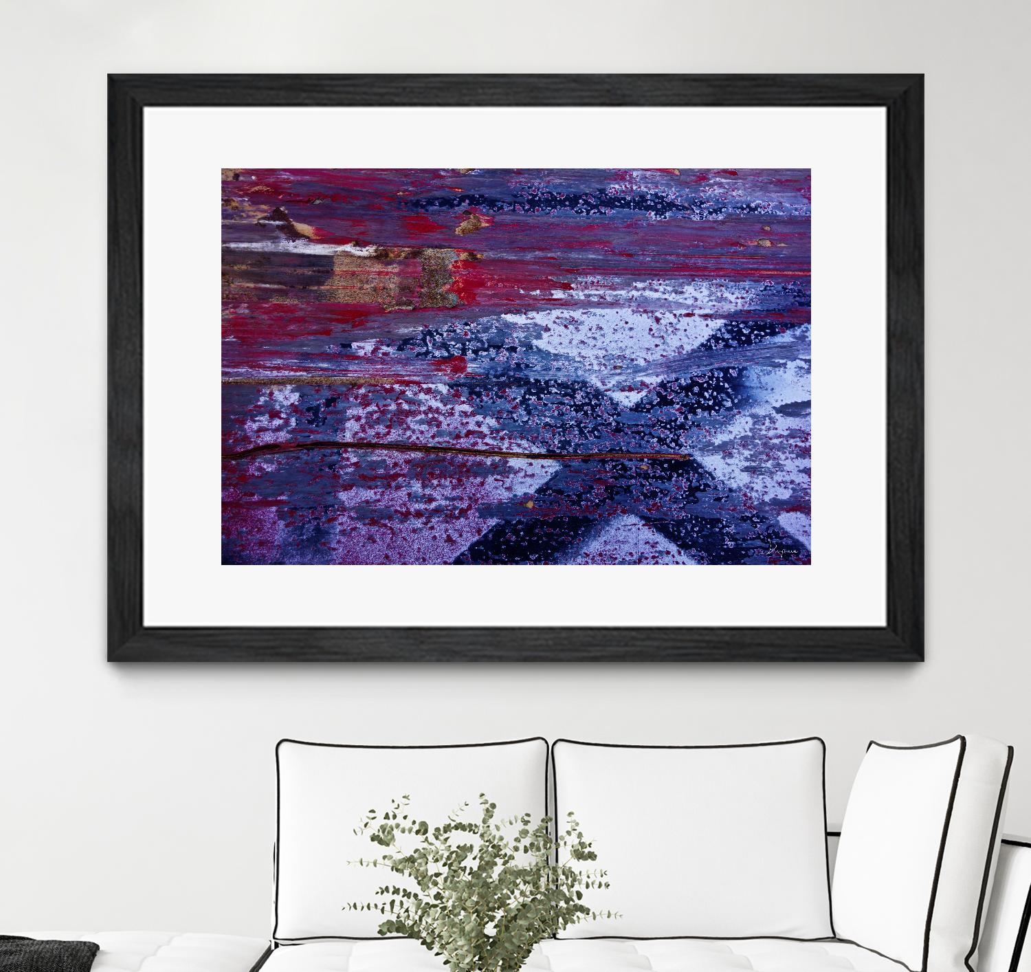 We Meet Halfway I by Jean-François Dupuis on GIANT ART - purple abstract