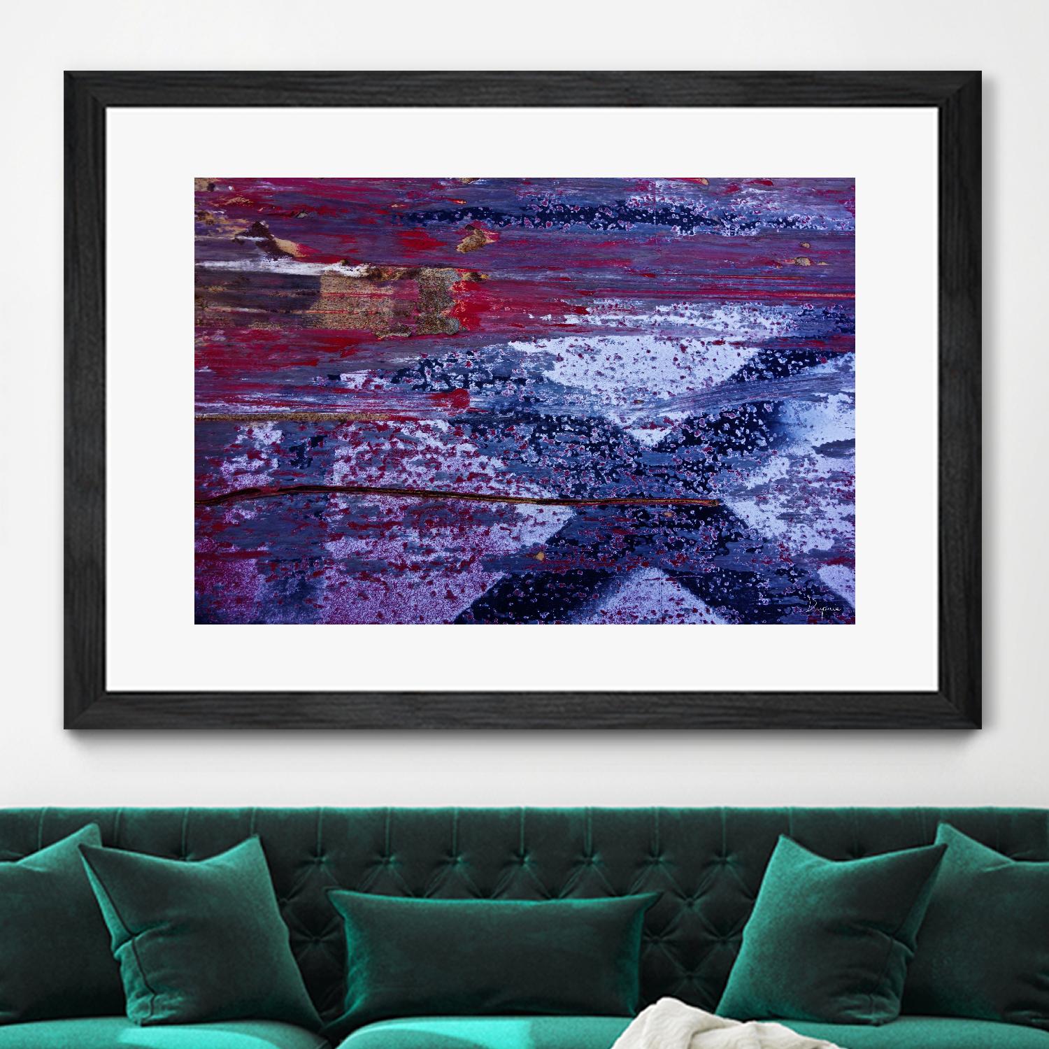 We Meet Halfway I by Jean-François Dupuis on GIANT ART - purple abstract