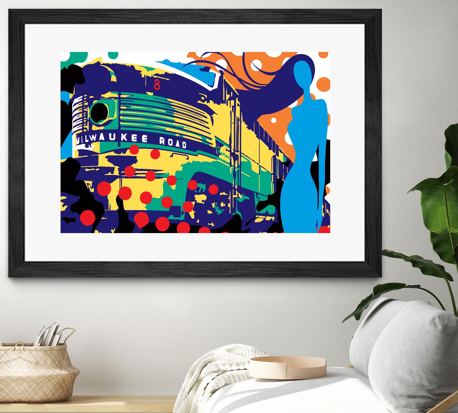 Delvautitude by Ray Lengelé on GIANT ART - blue pop art - alternative