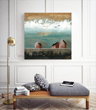 Plaine espace by Marie Claprood on GIANT ART - pink landscape artistes du québec