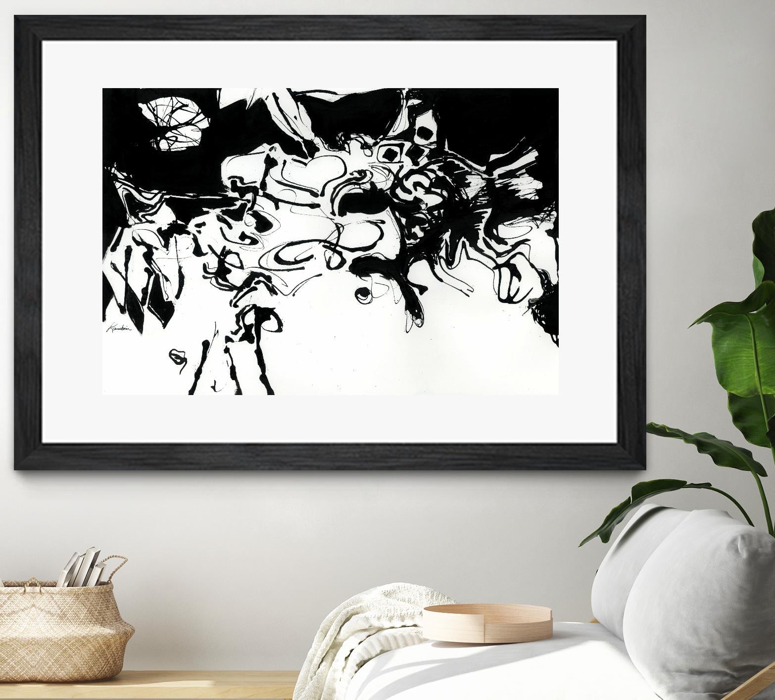 Black 3 by Diane Lambin on GIANT ART - white abstract
