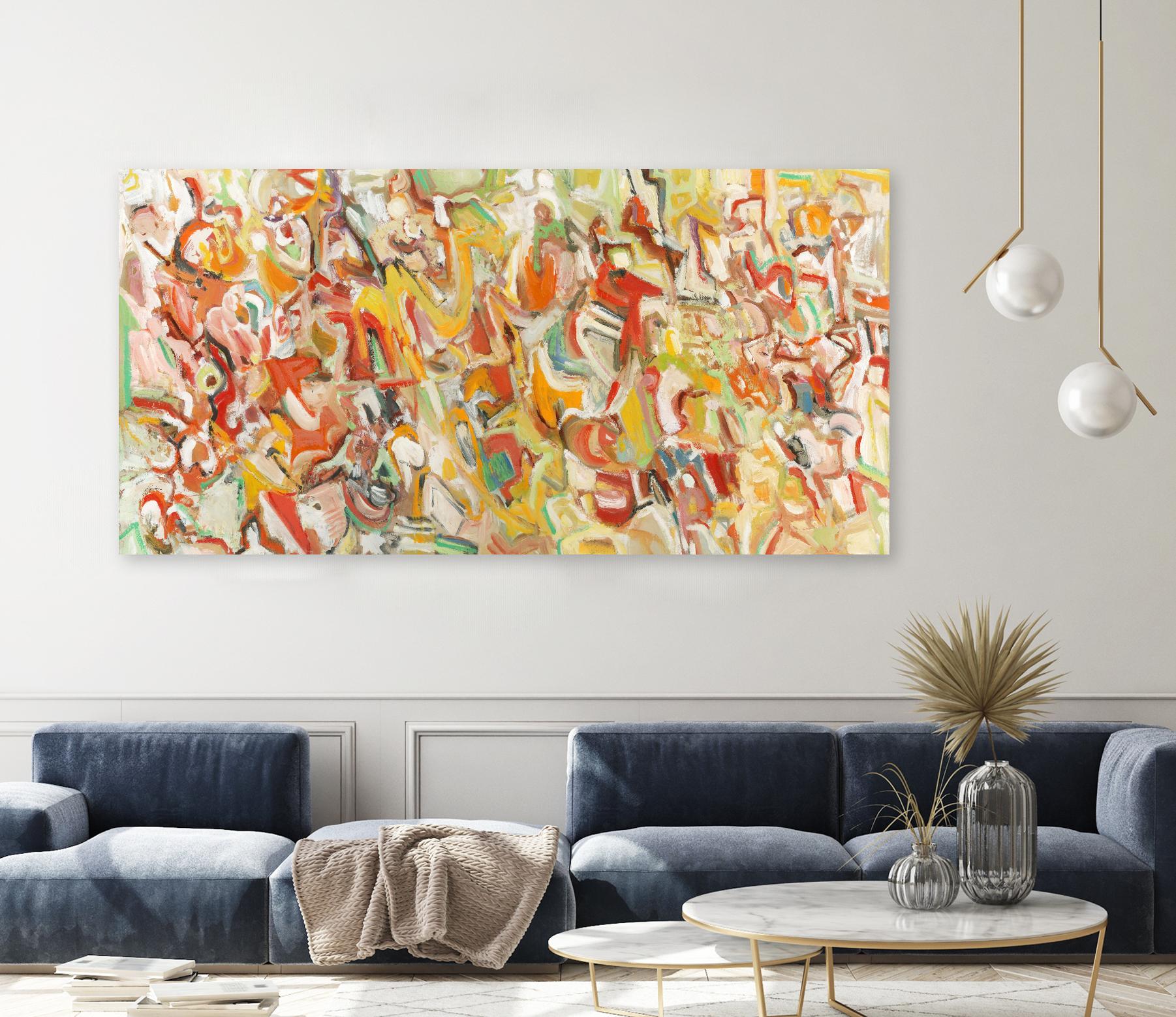 Lignes 1 by Diane Lambin on GIANT ART - red abstract