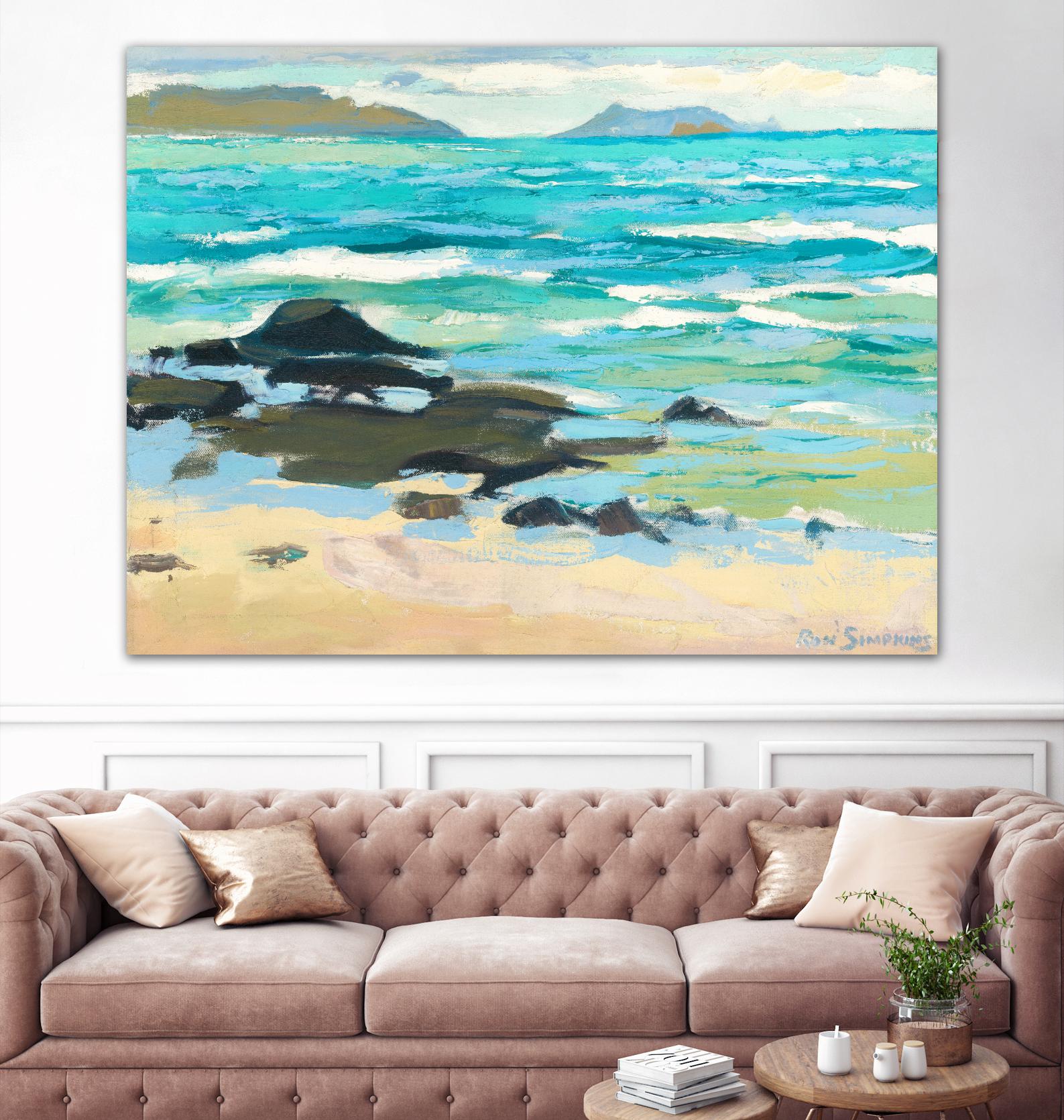 Hawaii 5.0 by Ron Simpkins on GIANT ART - grey sea scene