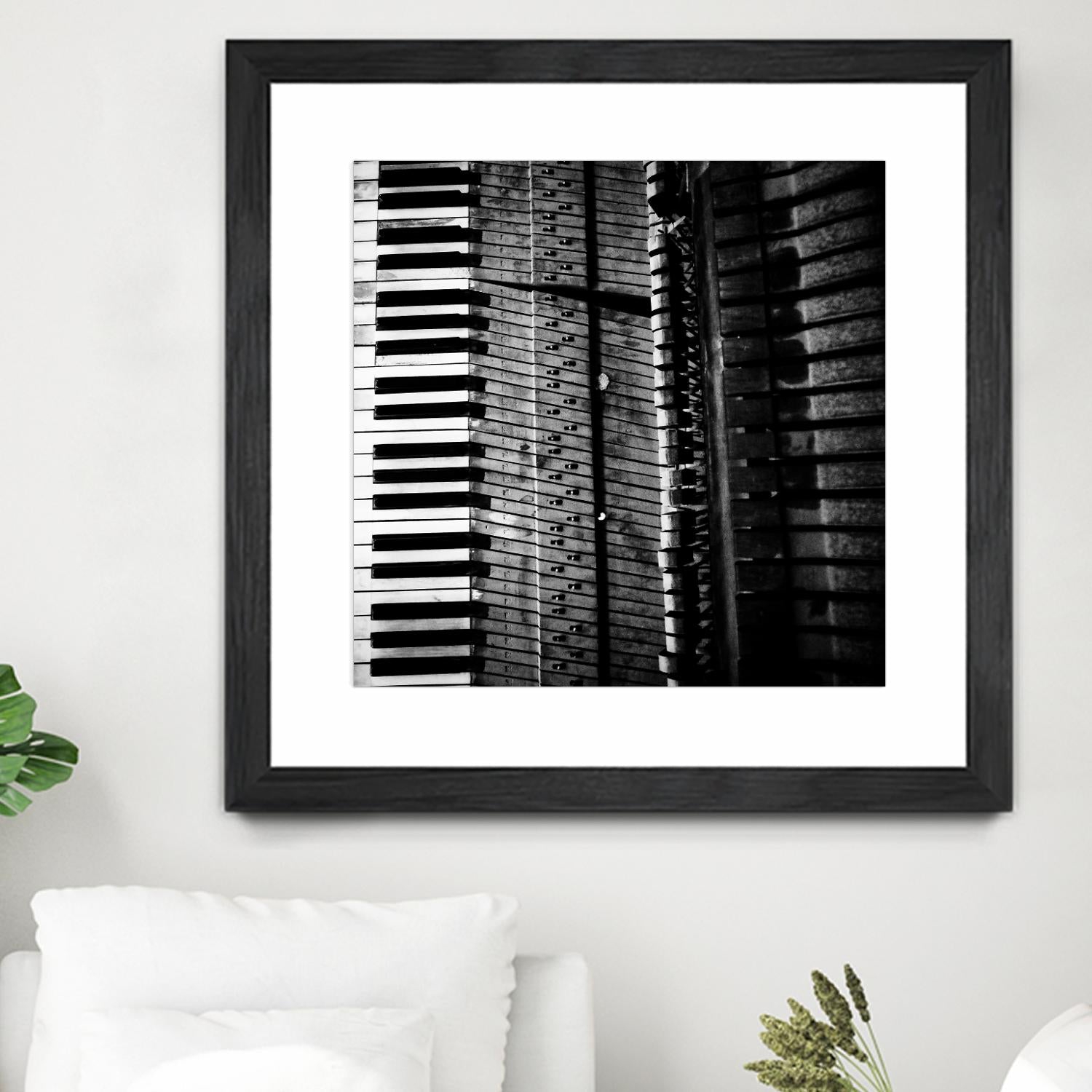 Piano VIII by Jean-François Dupuis on GIANT ART - white black & white piano key