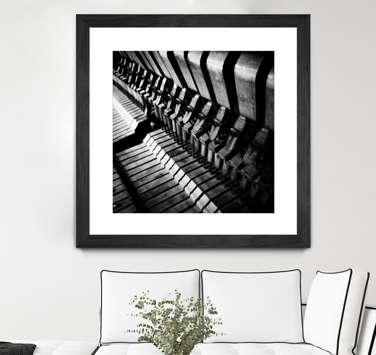 Piano XII by Jean-François Dupuis on GIANT ART - white black & white piano