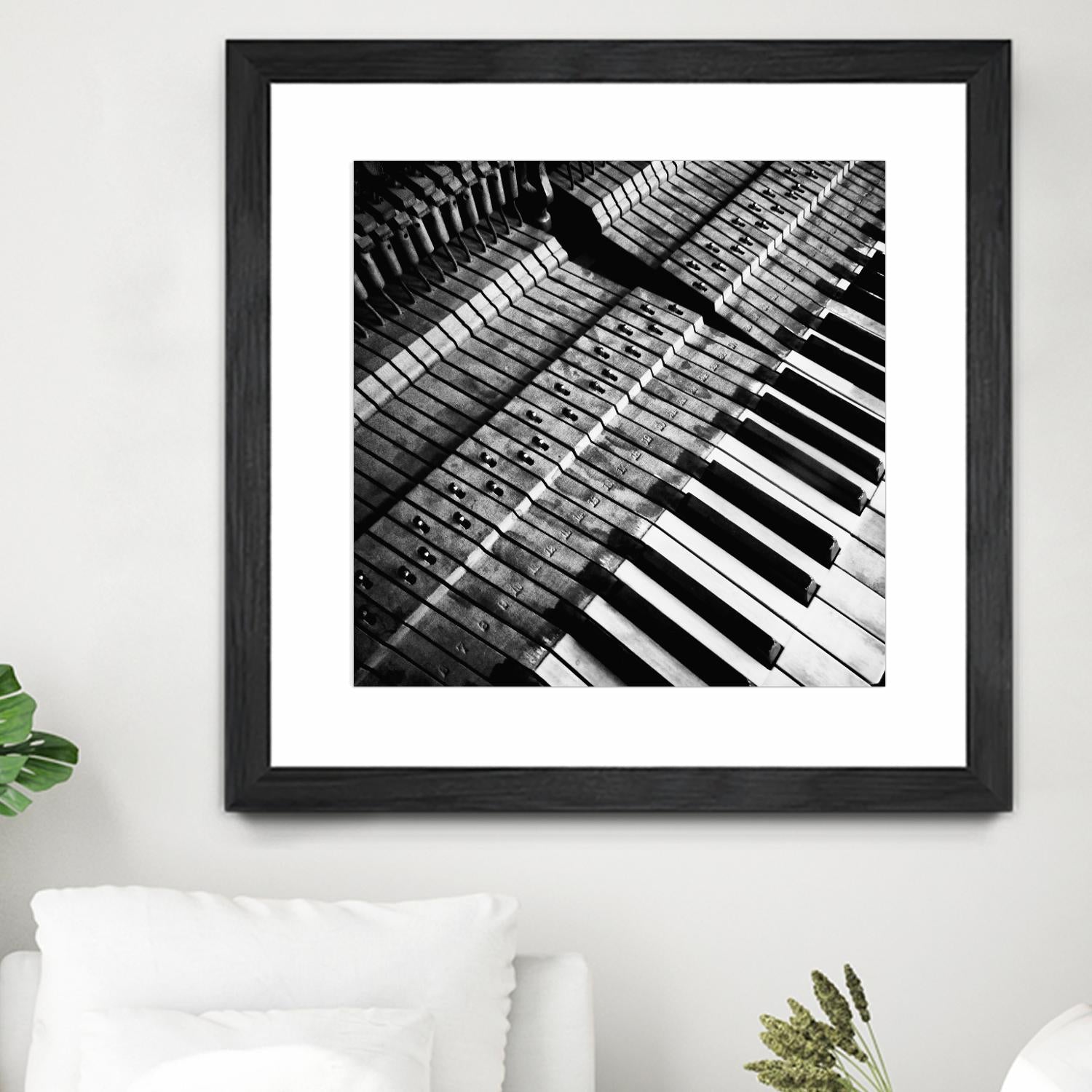 Piano XVI by Jean-François Dupuis on GIANT ART - white black & white piano