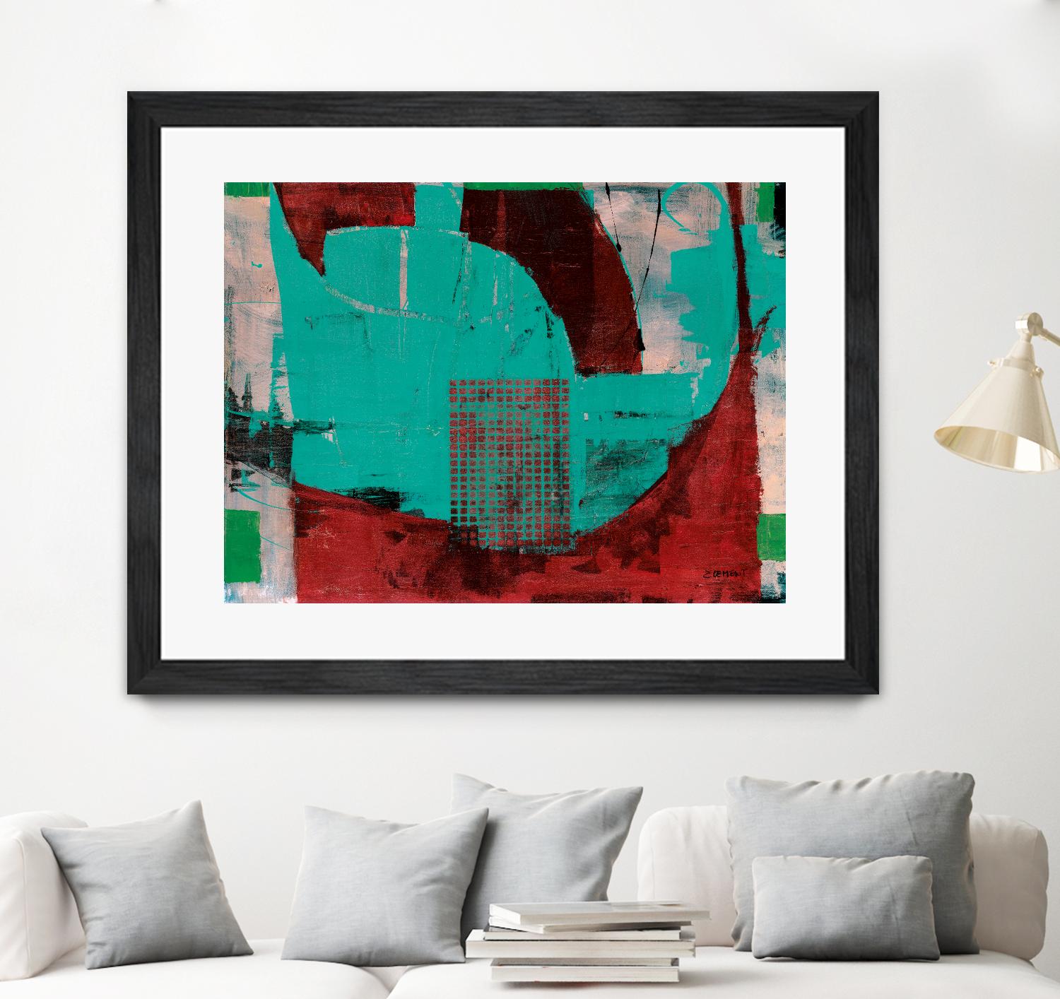 Euphorie by Jacques Clement on GIANT ART - red abstract