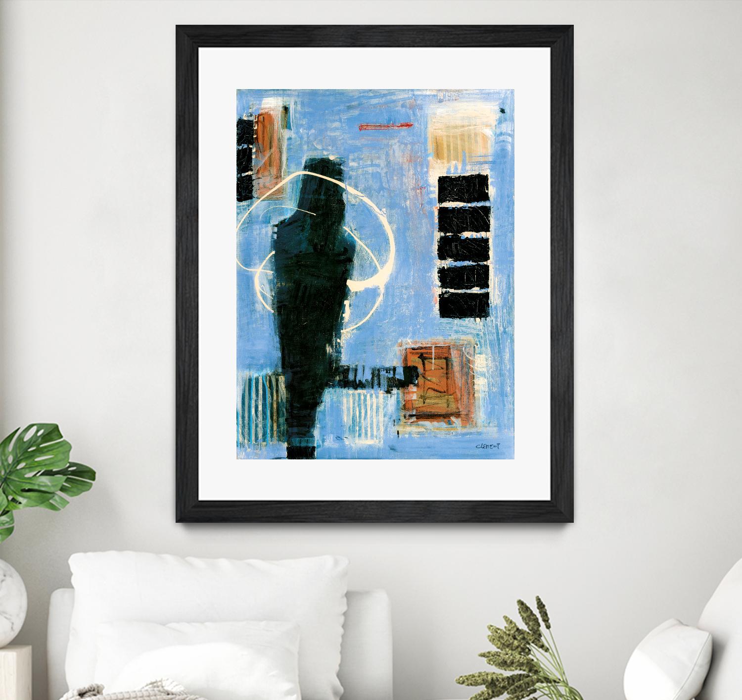 Ravissement by Jacques Clement on GIANT ART - blue abstract canadien