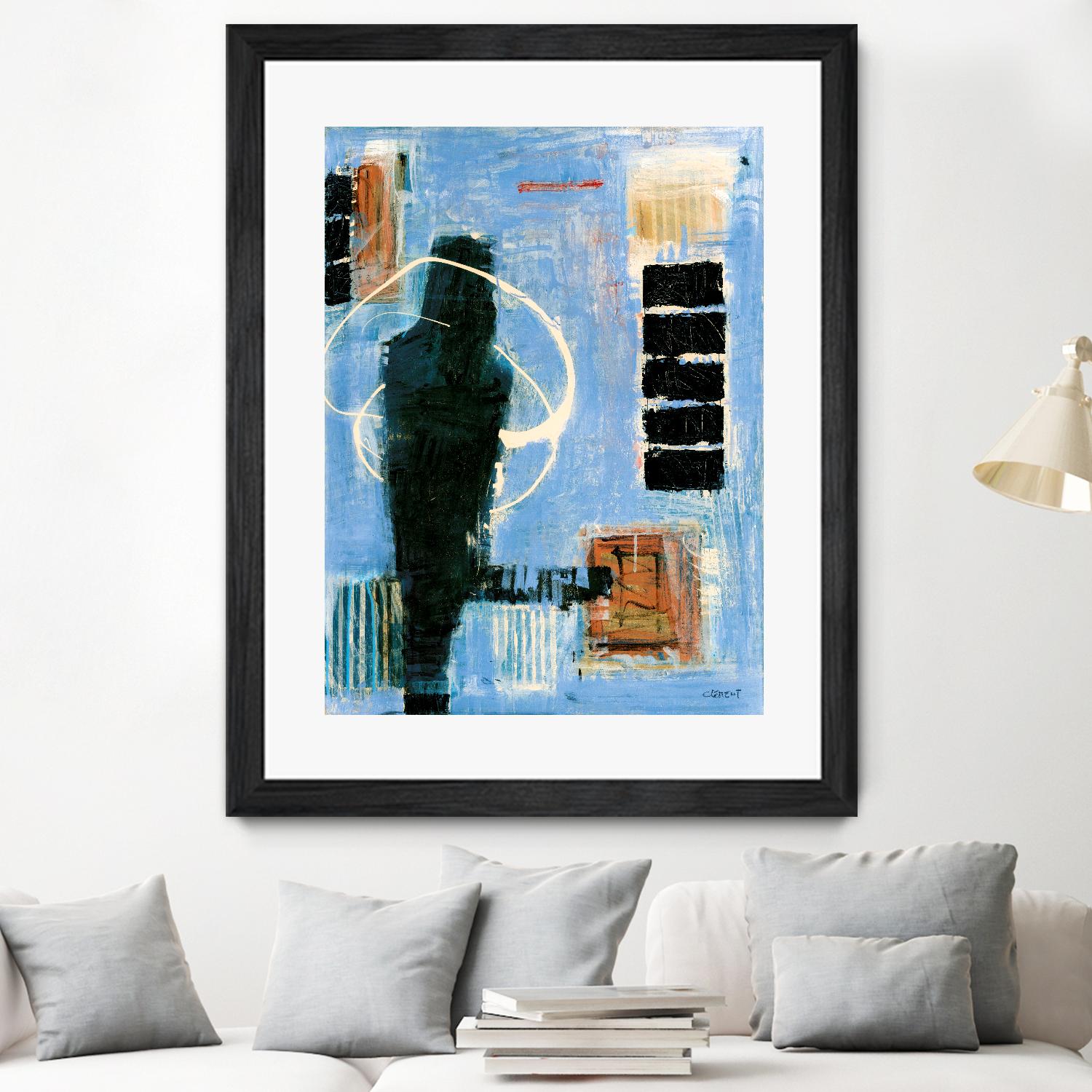 Ravissement by Jacques Clement on GIANT ART - blue abstract canadien
