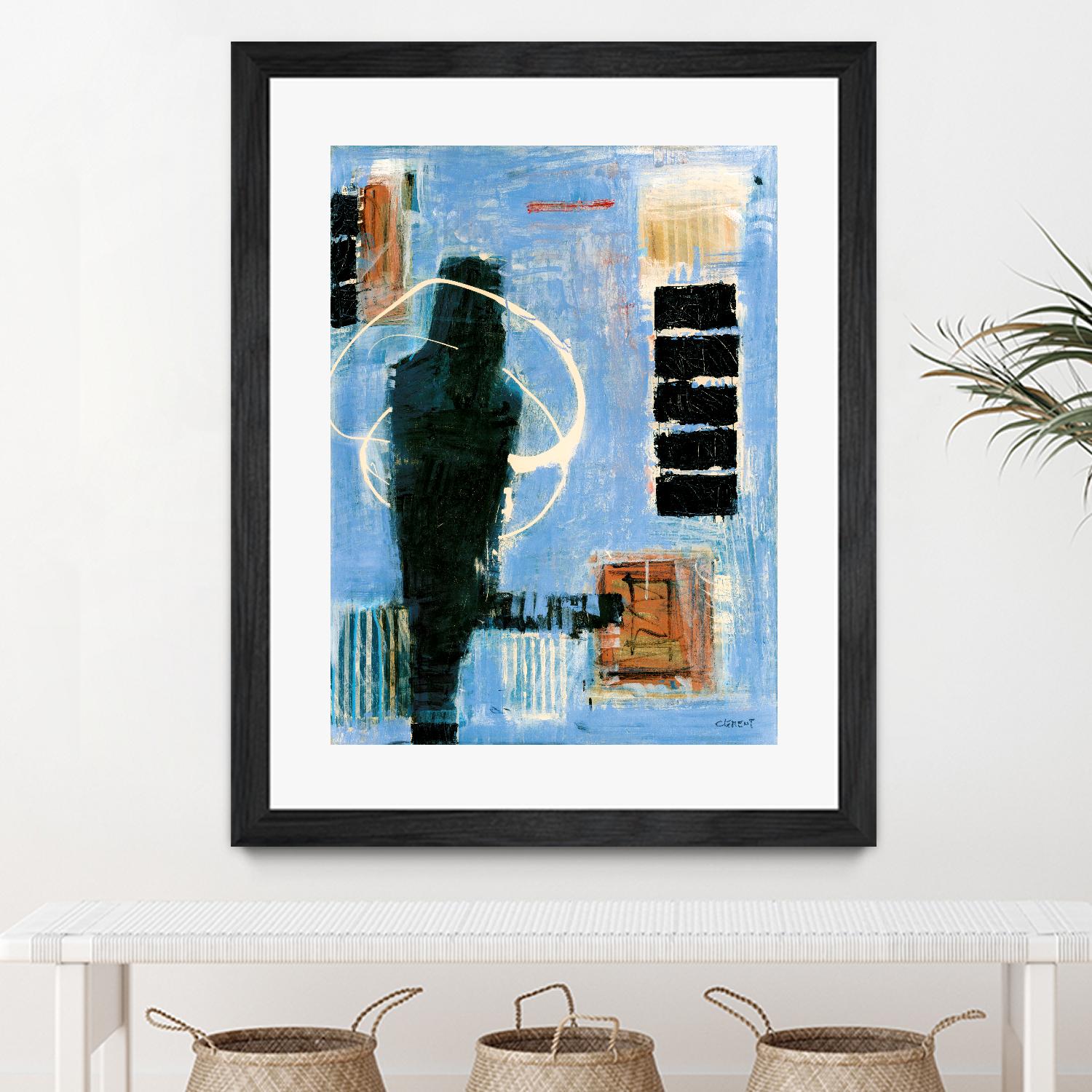 Ravissement by Jacques Clement on GIANT ART - blue abstract canadien