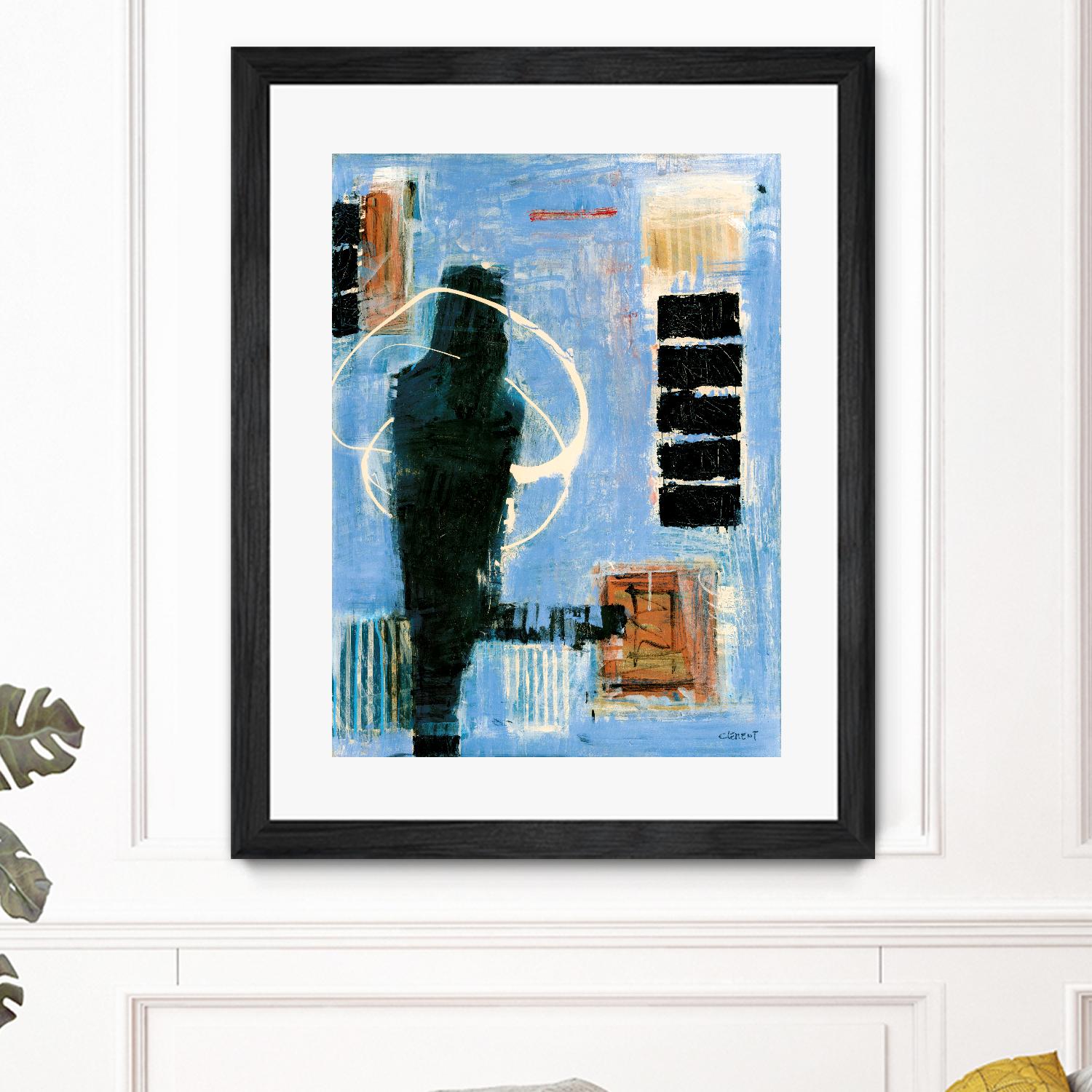 Ravissement by Jacques Clement on GIANT ART - blue abstract canadien