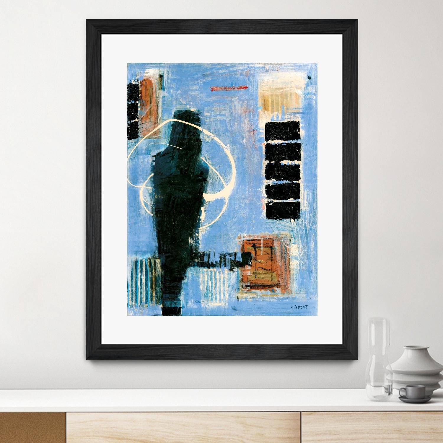 Ravissement by Jacques Clement on GIANT ART - blue abstract canadien