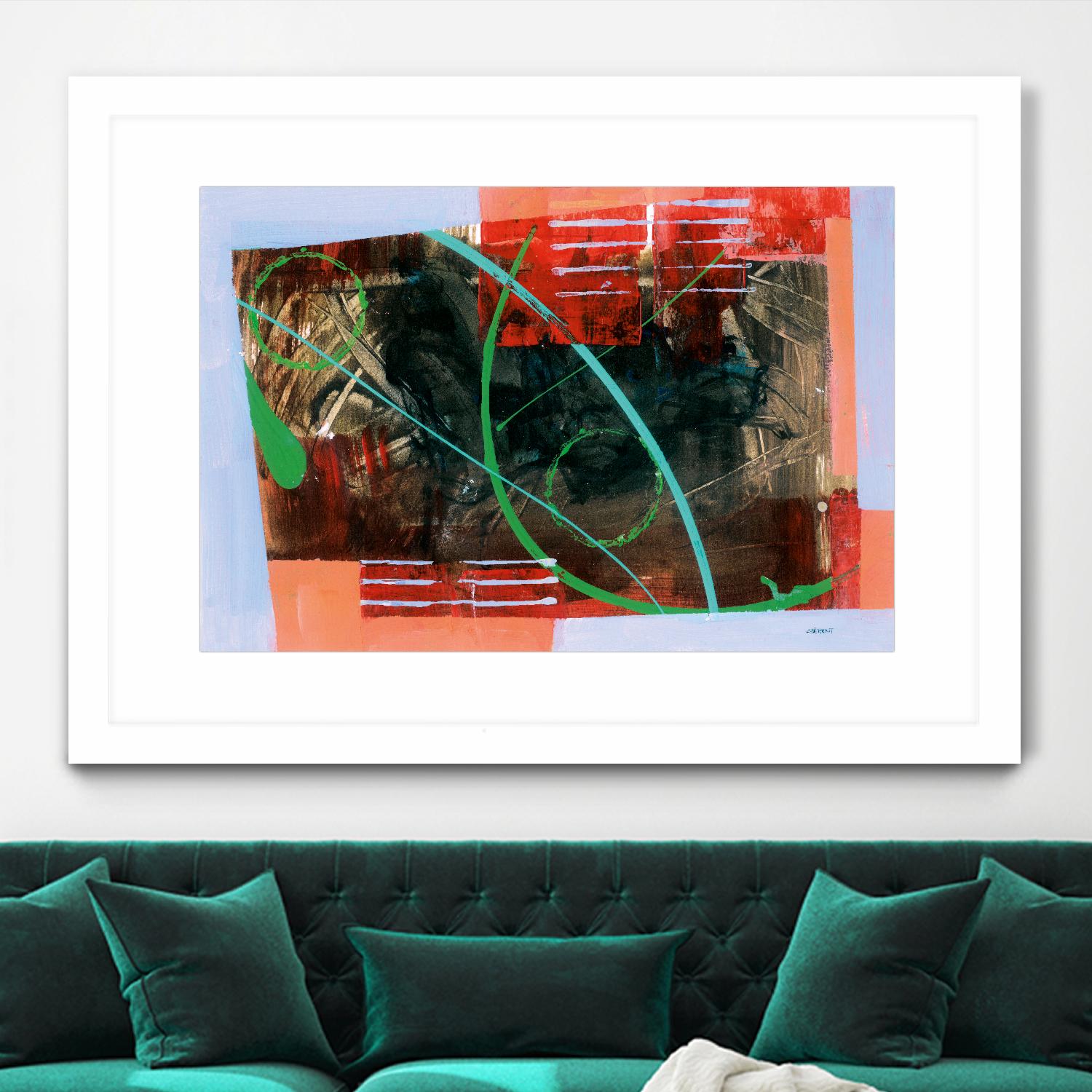 Réjouissance by Jacques Clement on GIANT ART - red abstract