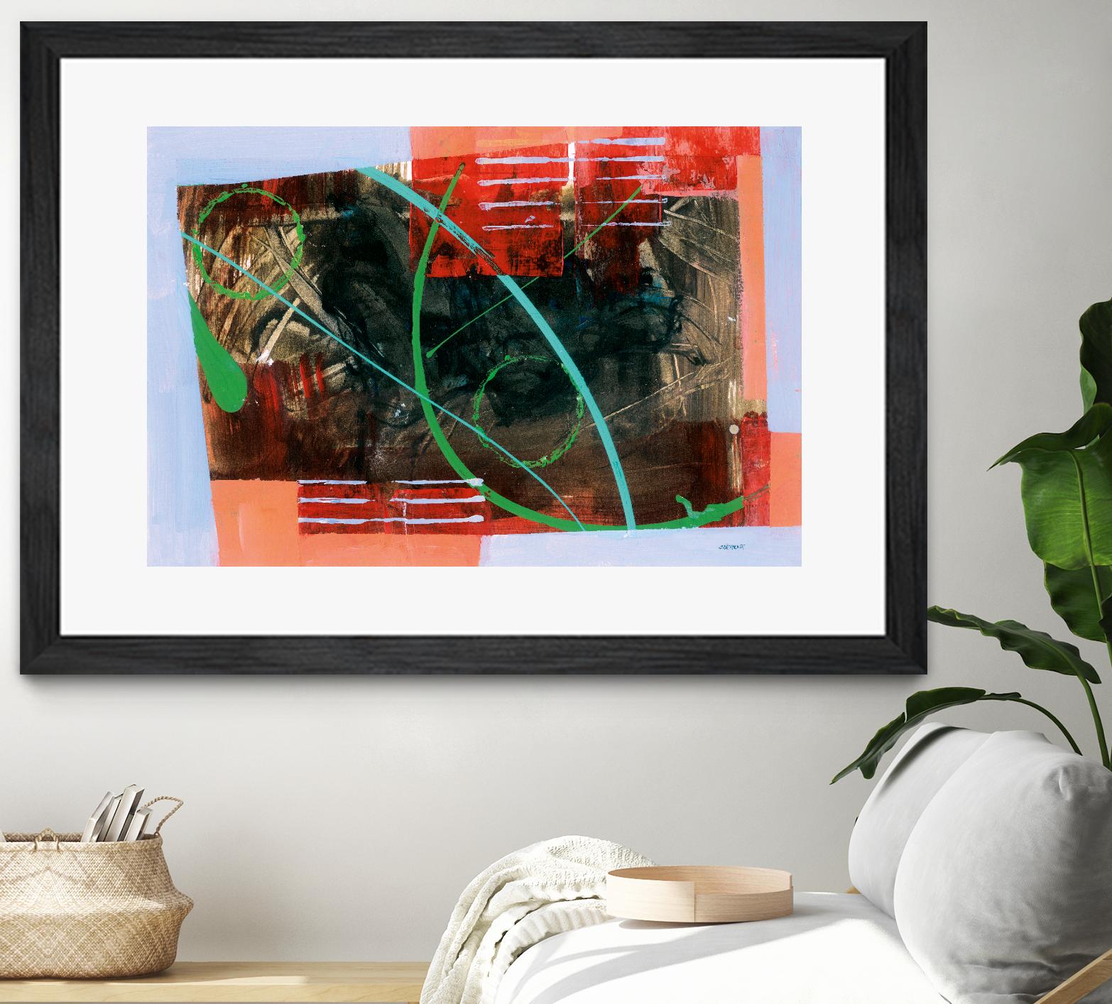 Réjouissance by Jacques Clement on GIANT ART - red abstract