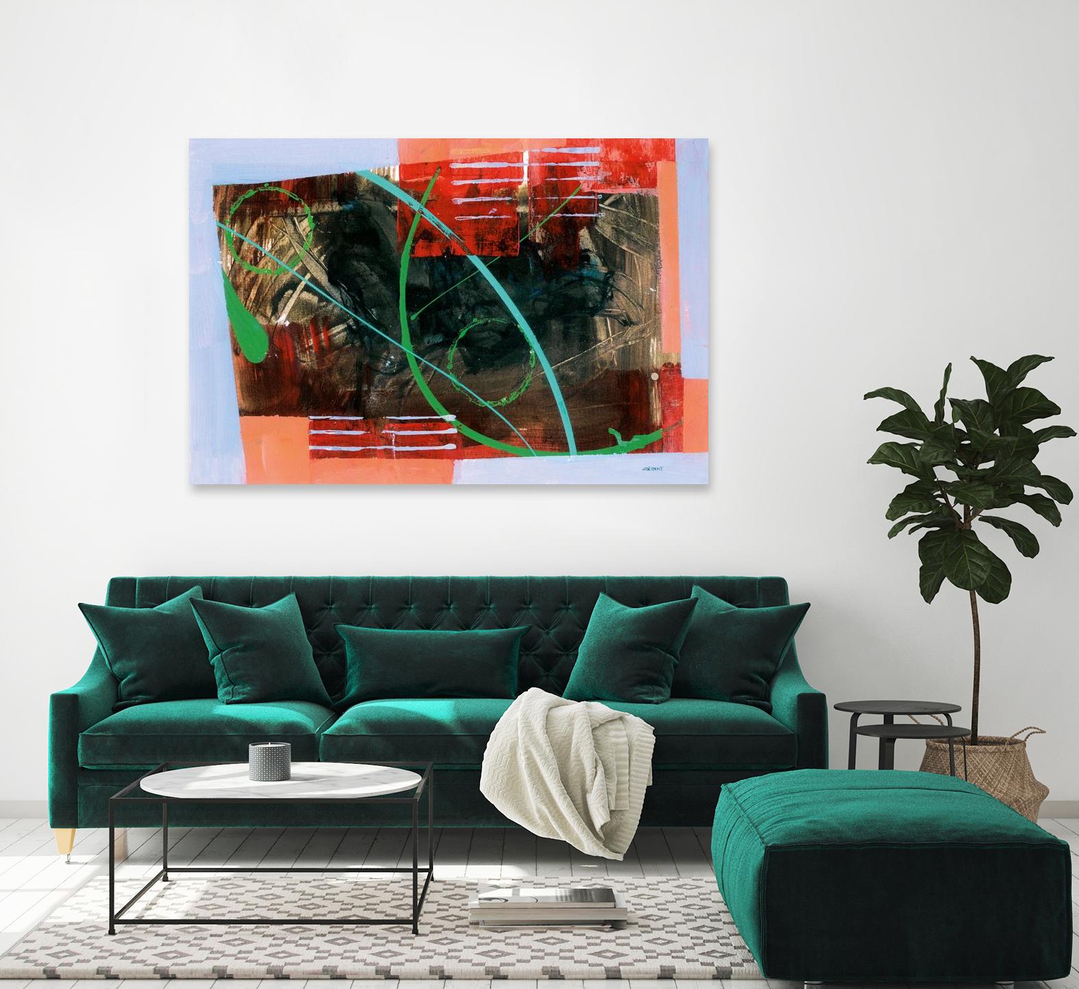 Réjouissance by Jacques Clement on GIANT ART - red abstract