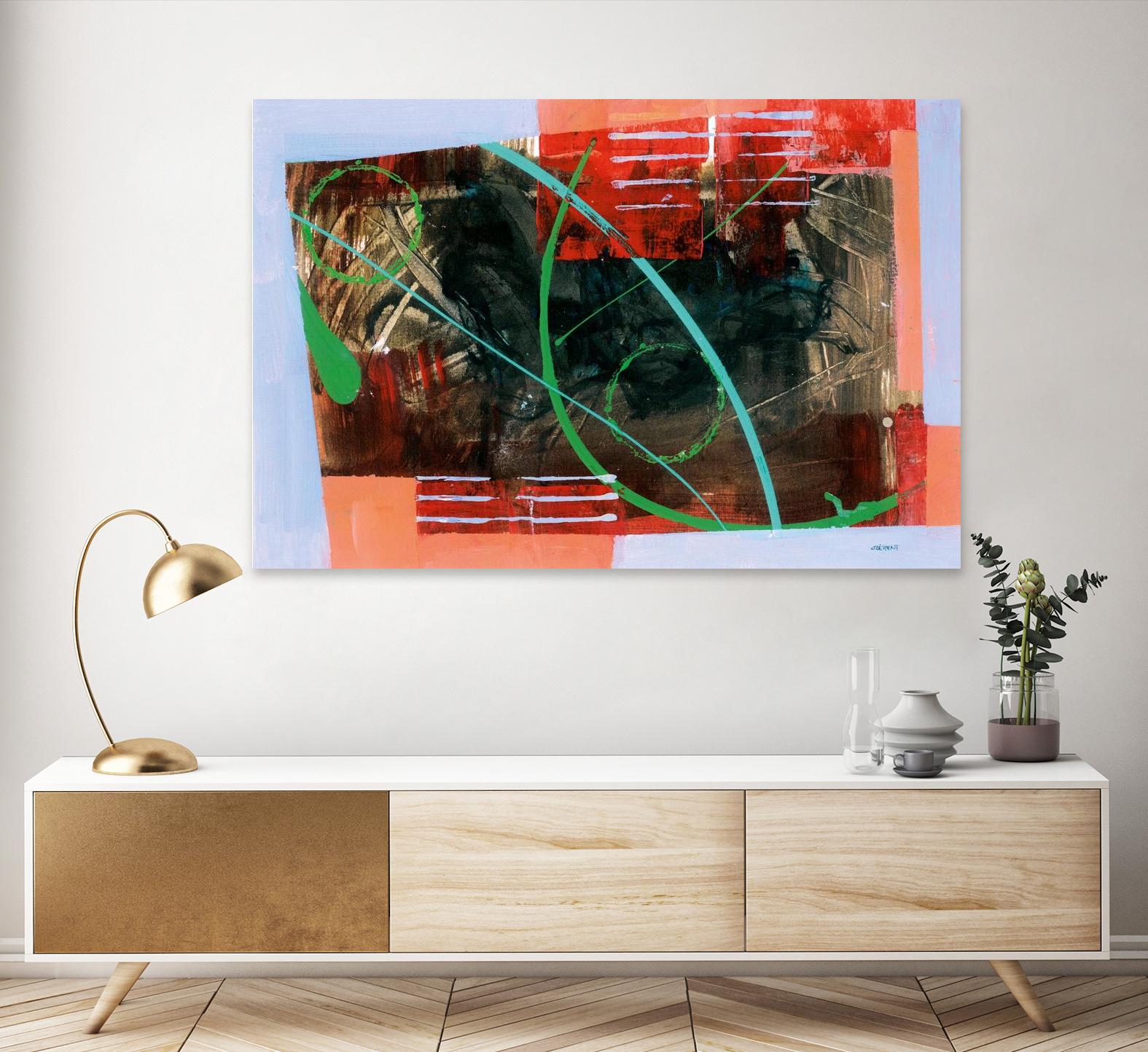 Réjouissance by Jacques Clement on GIANT ART - red abstract
