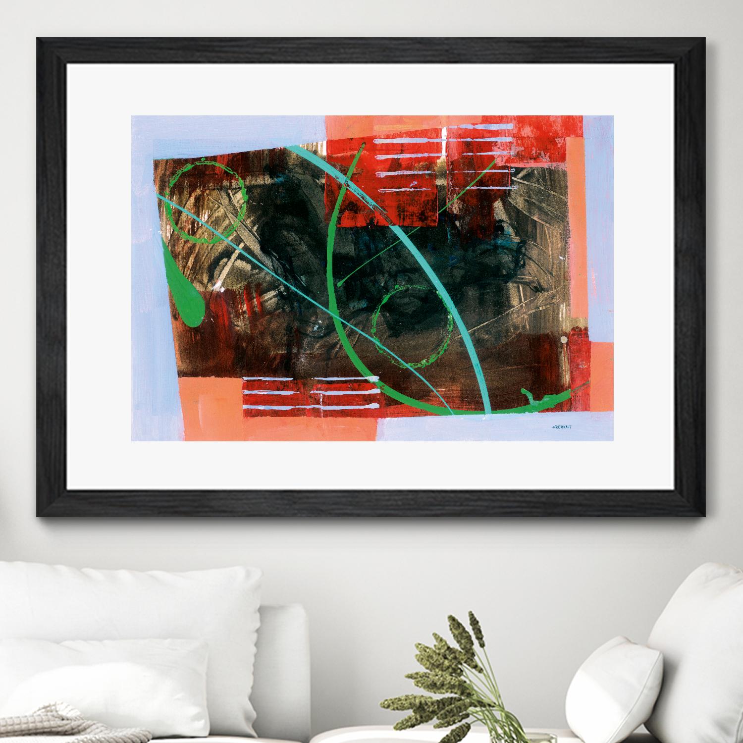 Réjouissance by Jacques Clement on GIANT ART - red abstract