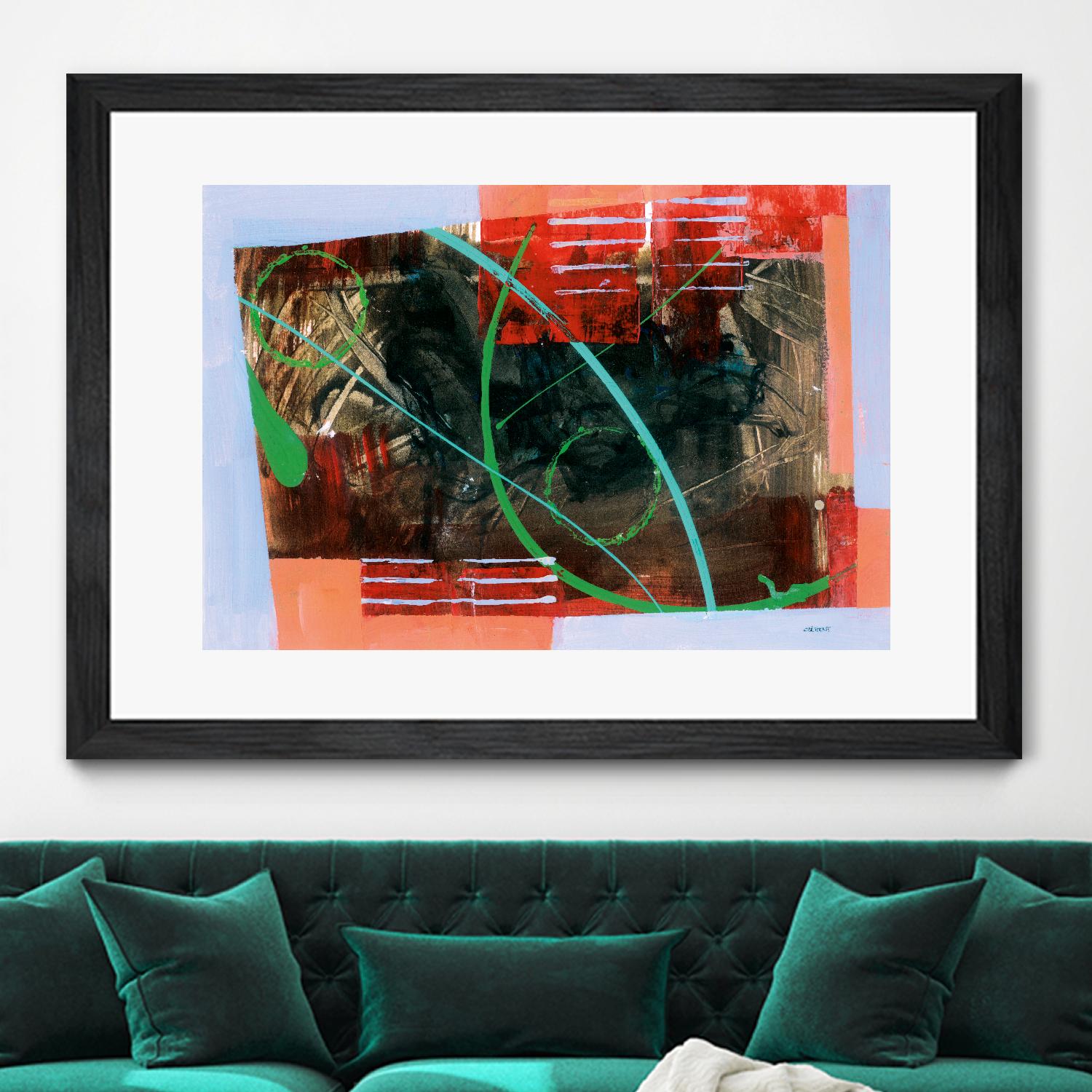 Réjouissance by Jacques Clement on GIANT ART - red abstract