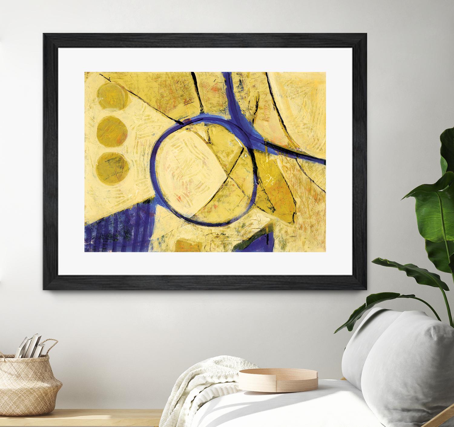 Festif by Jacques Clement on GIANT ART - yellow abstract