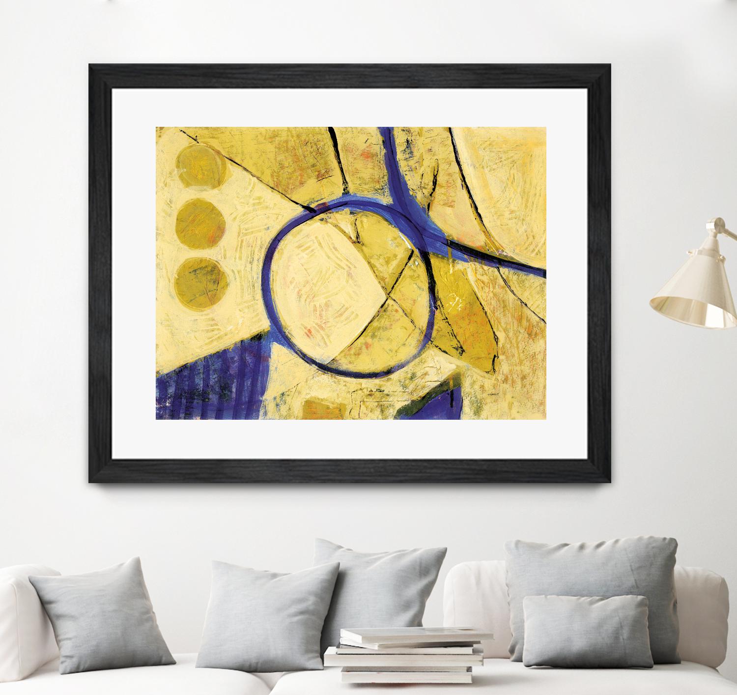 Festif by Jacques Clement on GIANT ART - yellow abstract