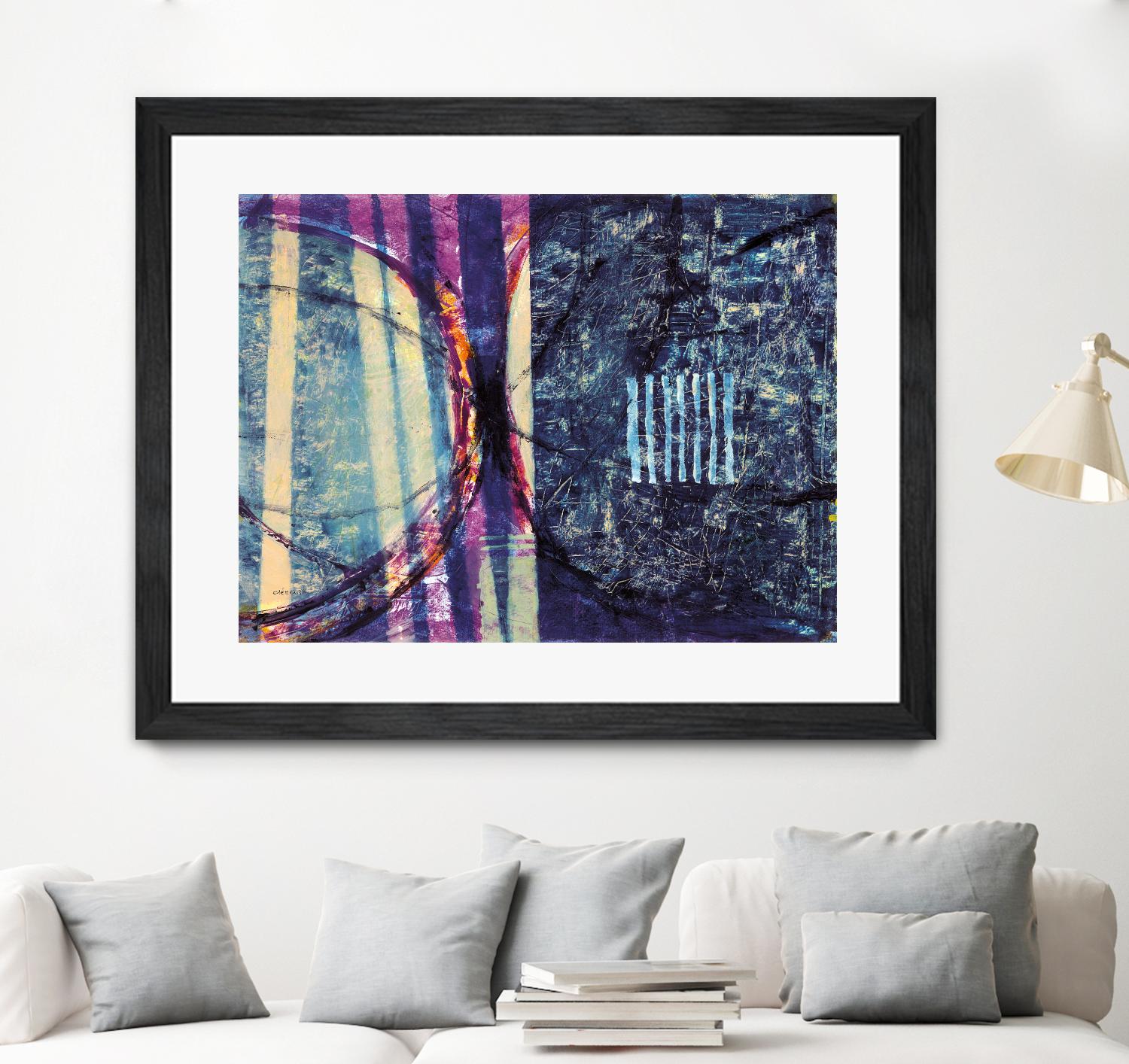 Gloire by Jacques Clement on GIANT ART - blue abstract artiste québécois