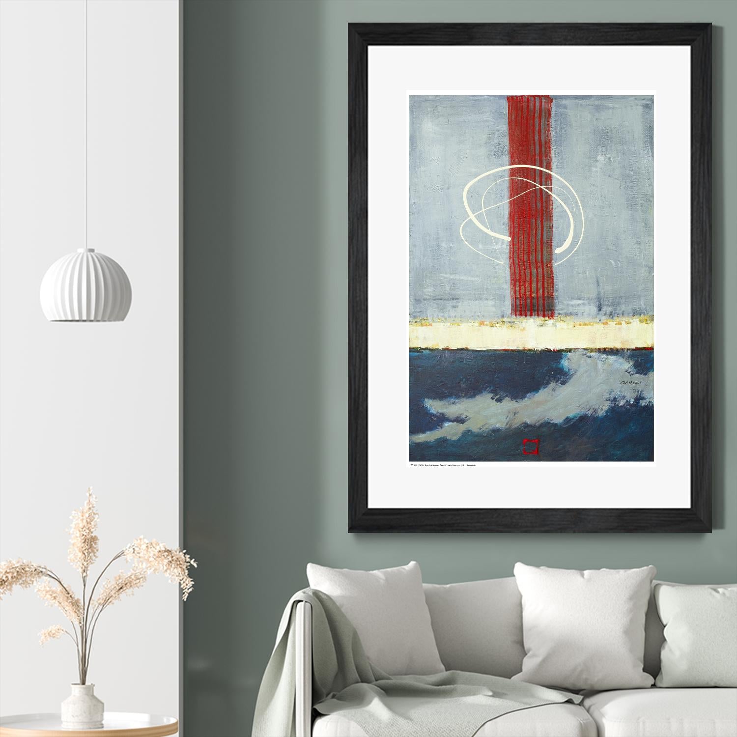 Félicité by Jacques Clement on GIANT ART - red abstract artiste québécois
