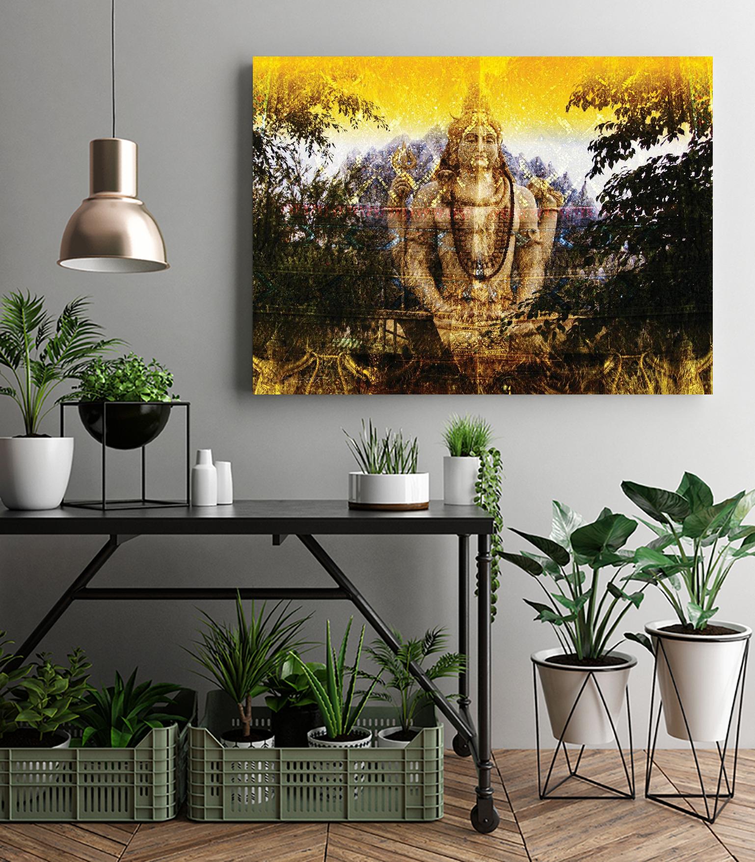 India Buddha by Daniel Stanford on GIANT ART - green oriental