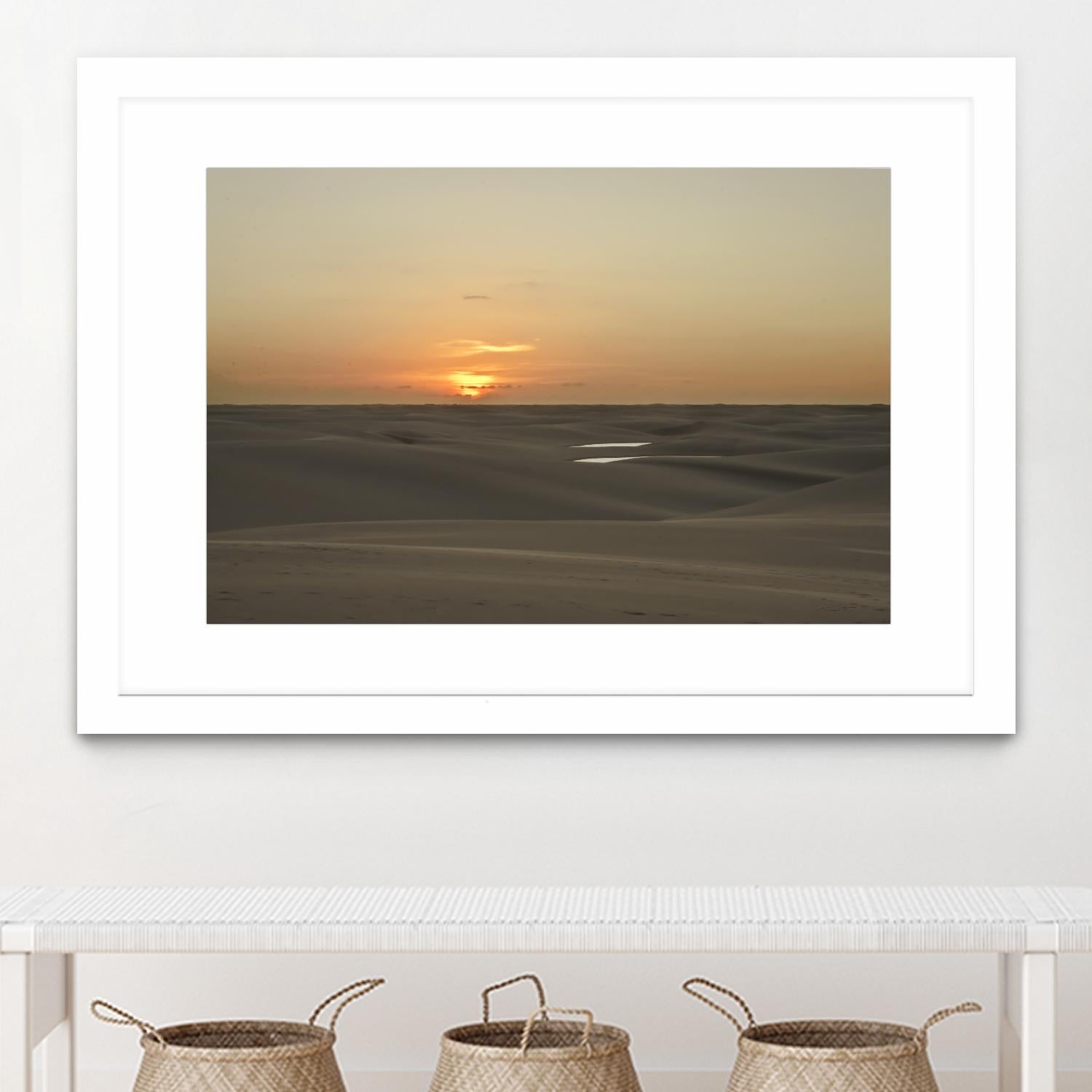Pink by Daniel Stanford on GIANT ART - orange landscape sand