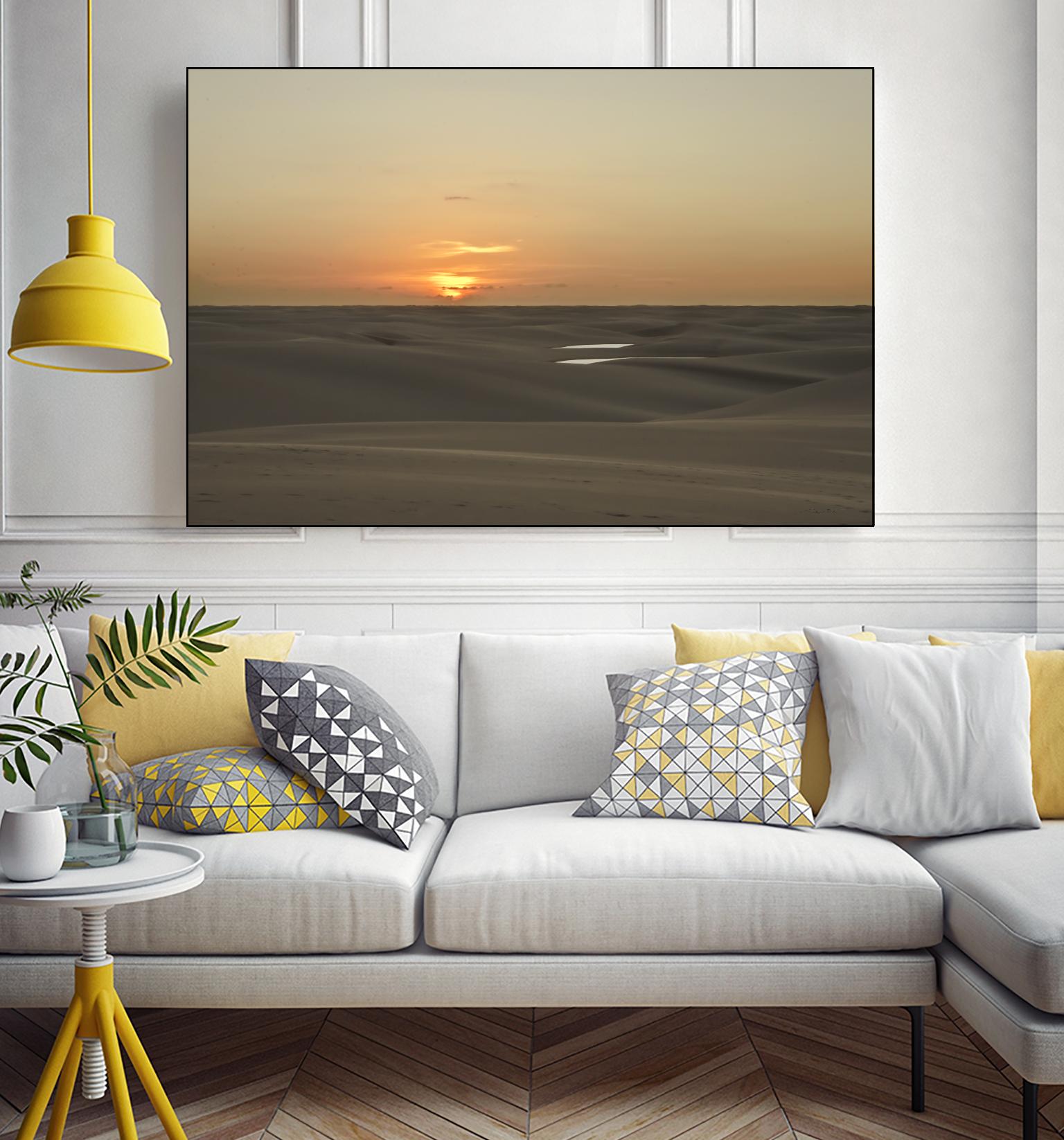 Pink by Daniel Stanford on GIANT ART - orange landscape