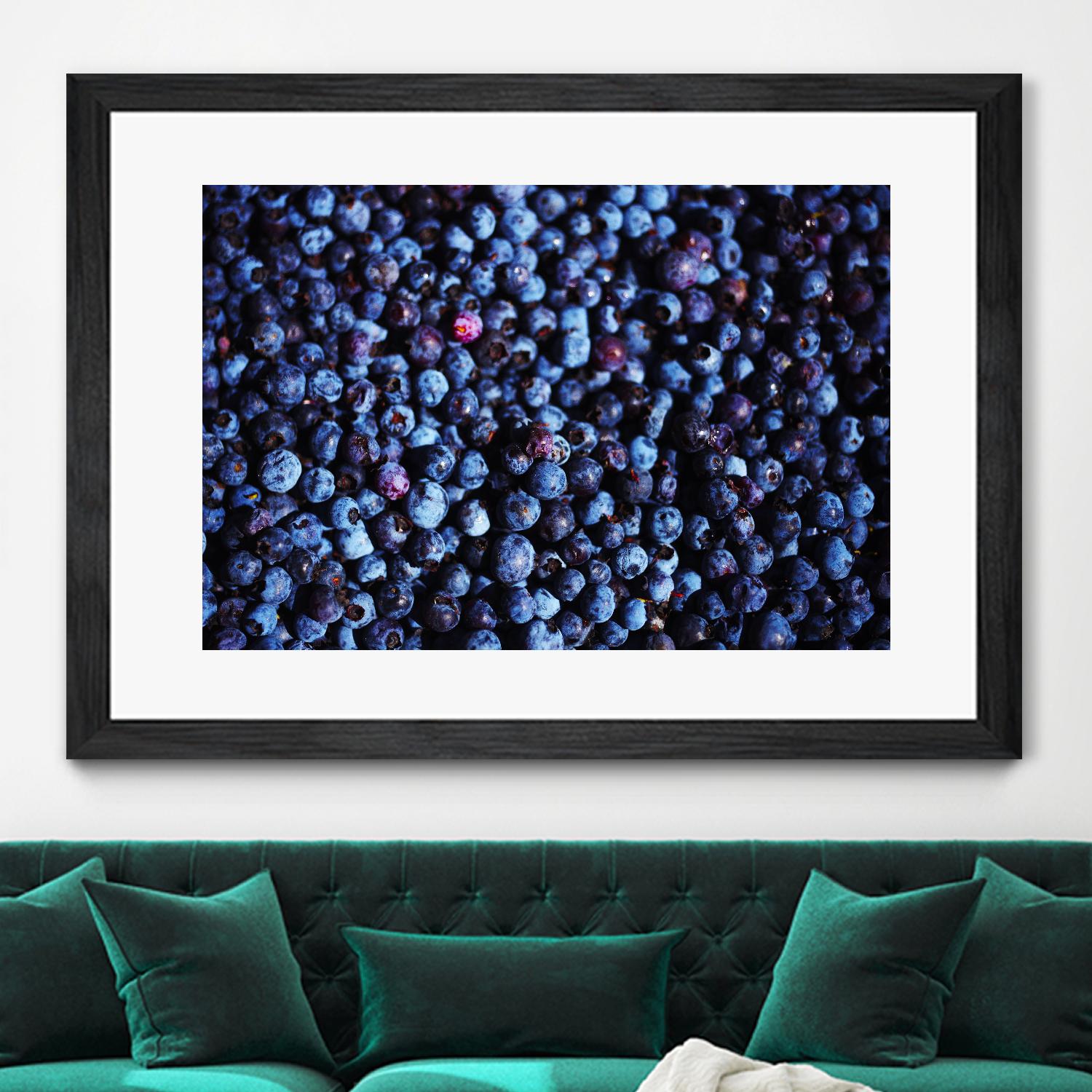 Blueberries II by Peter Morneau on GIANT ART - blue photo art
