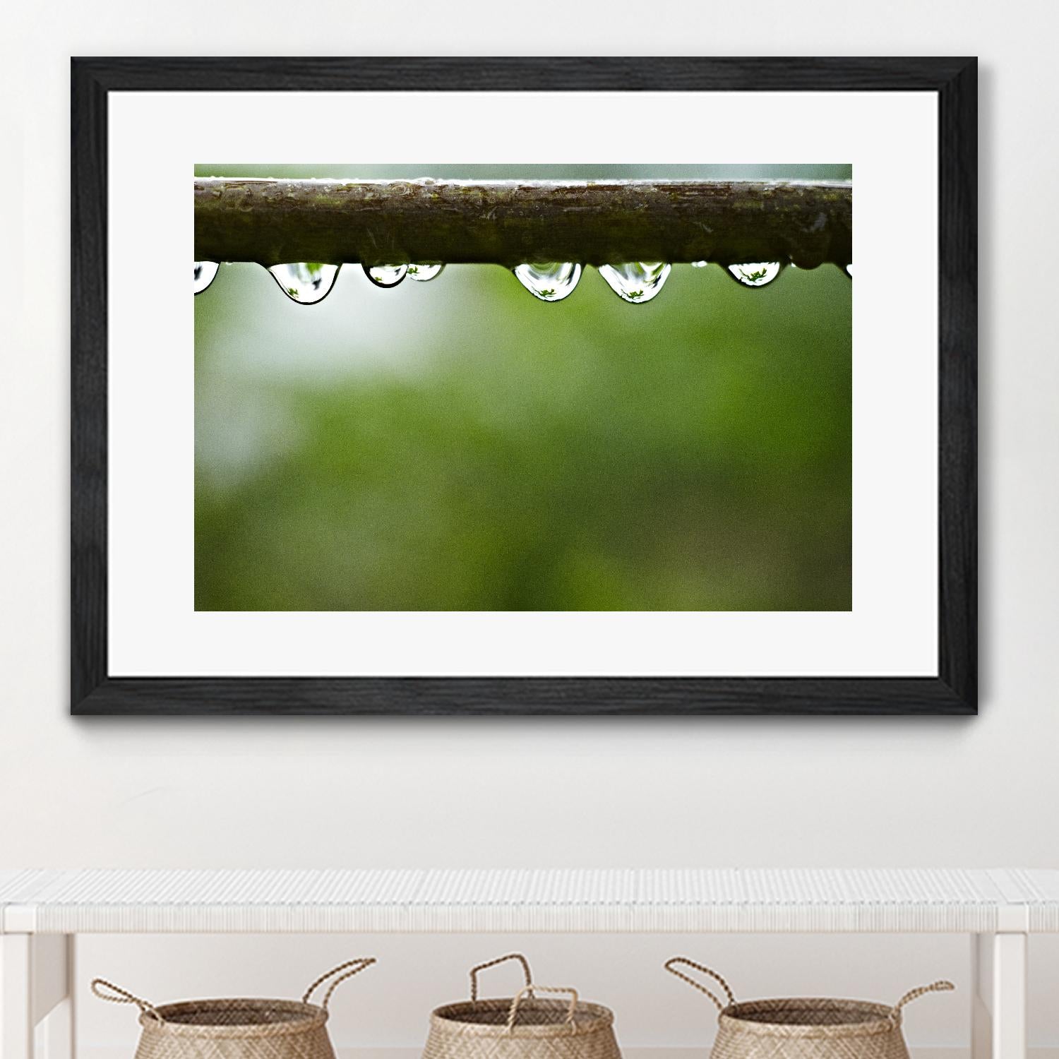 Drops of water II by Peter Morneau on GIANT ART - brown photo art