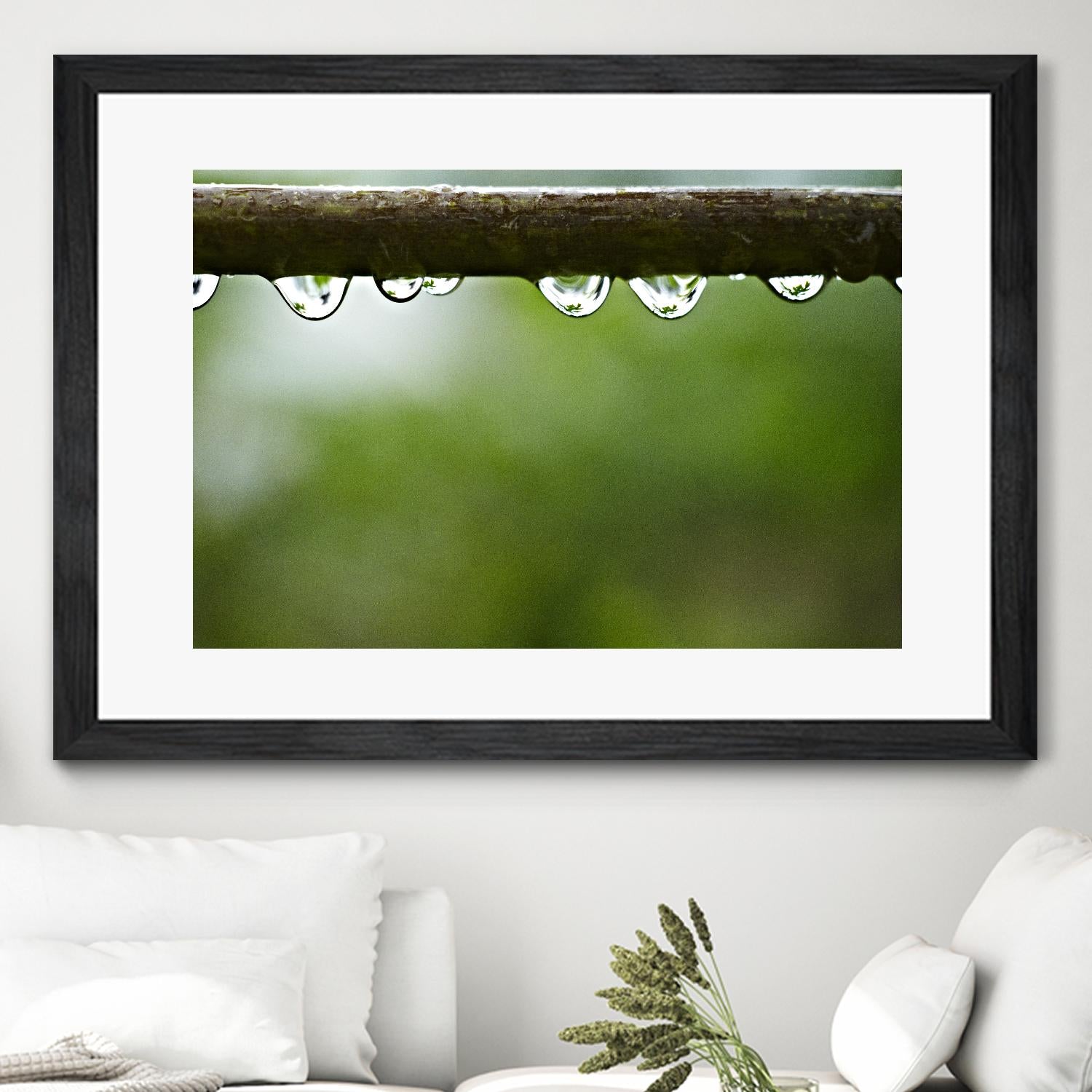 Drops of water II by Peter Morneau on GIANT ART - brown photo art