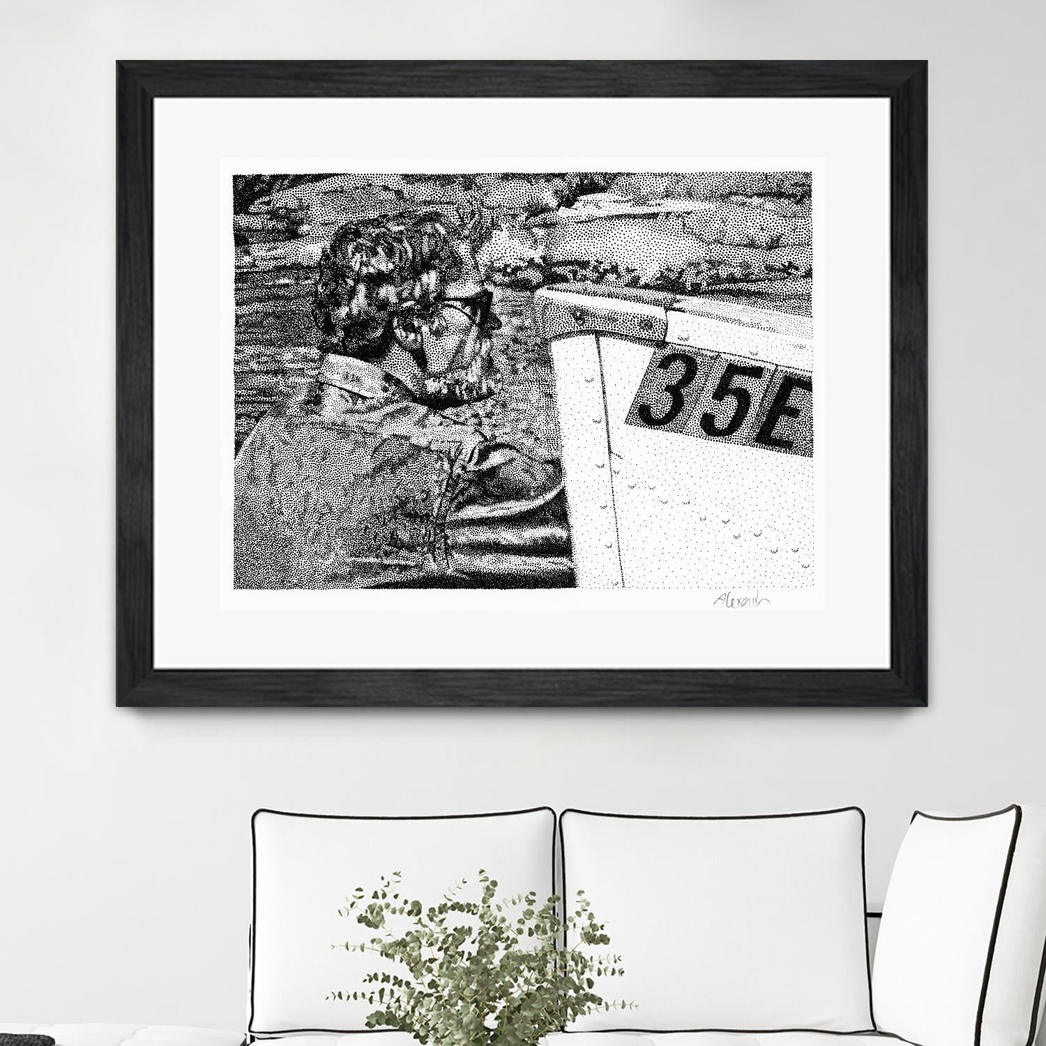 Skipper by Gill Alexander on GIANT ART - white black & white homme