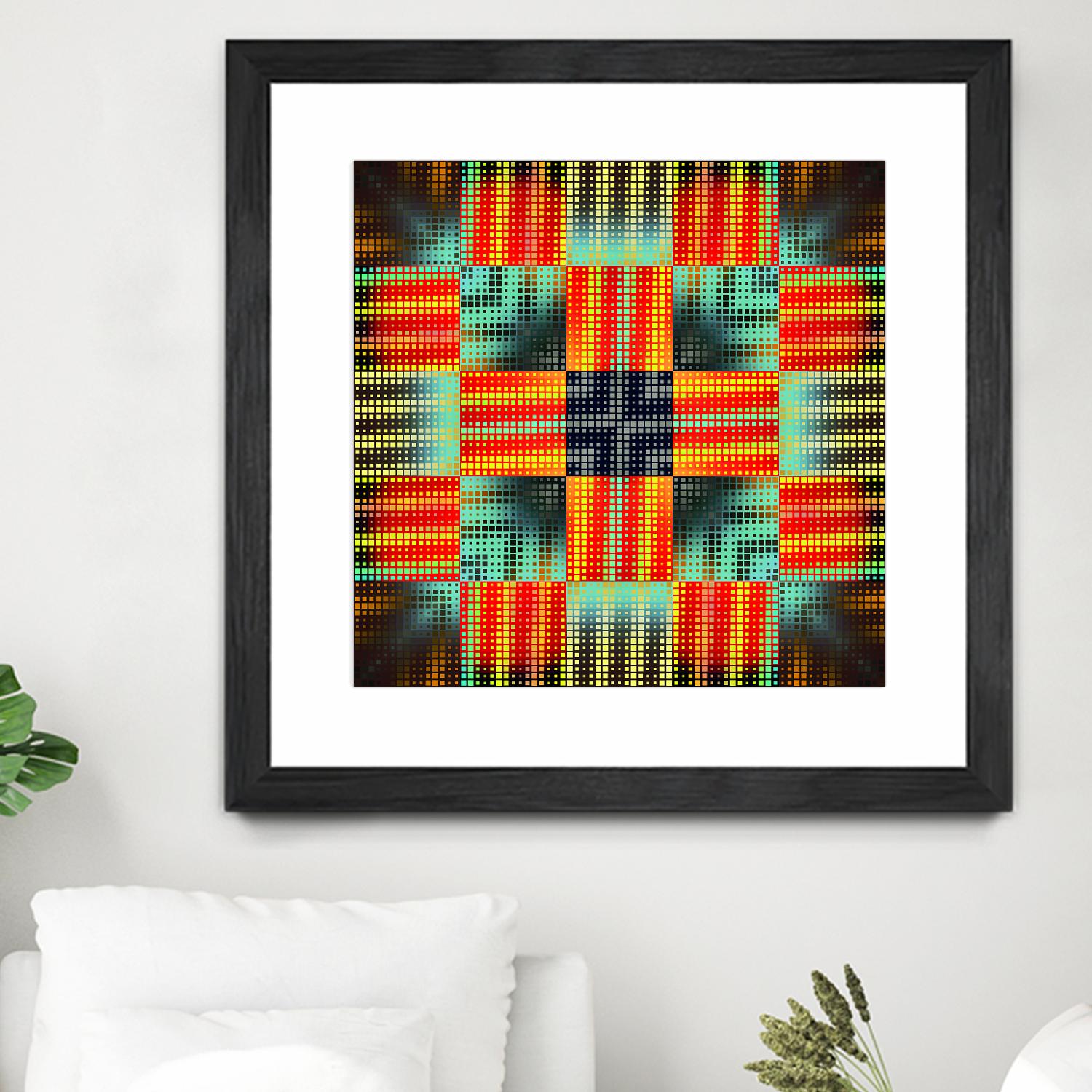 Pi_Dot_Pi_1-3_4 by Xosé Salgado on GIANT ART - yellow abstract