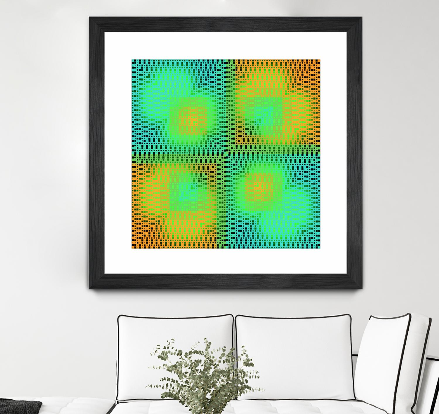 Pi_Dot_Pi_4_2-2_30 by Xosé Salgado on GIANT ART - yellow abstract