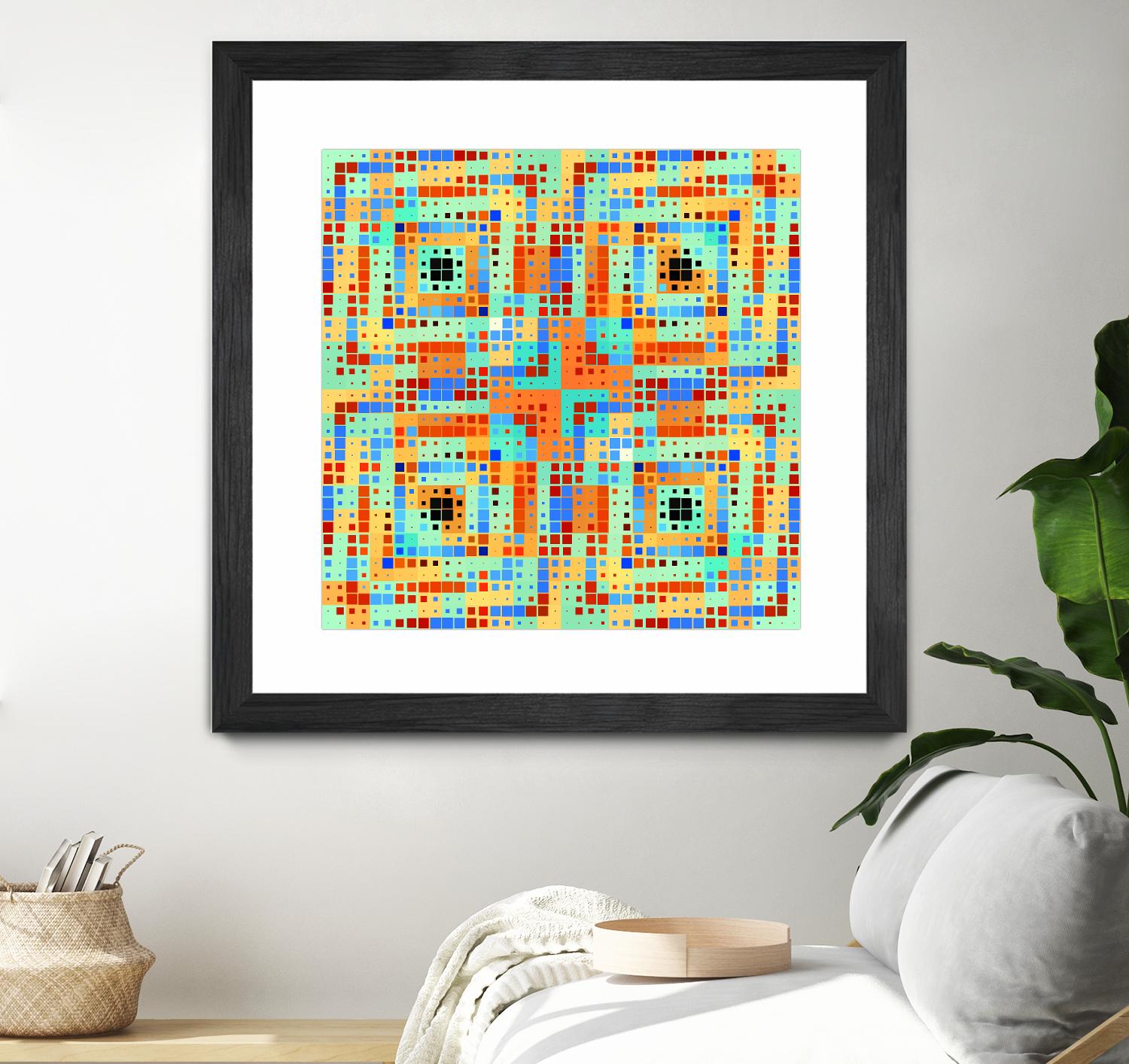 Pi_Dot_Pi_4_1_1 by Xosé Salgado on GIANT ART - orange abstract