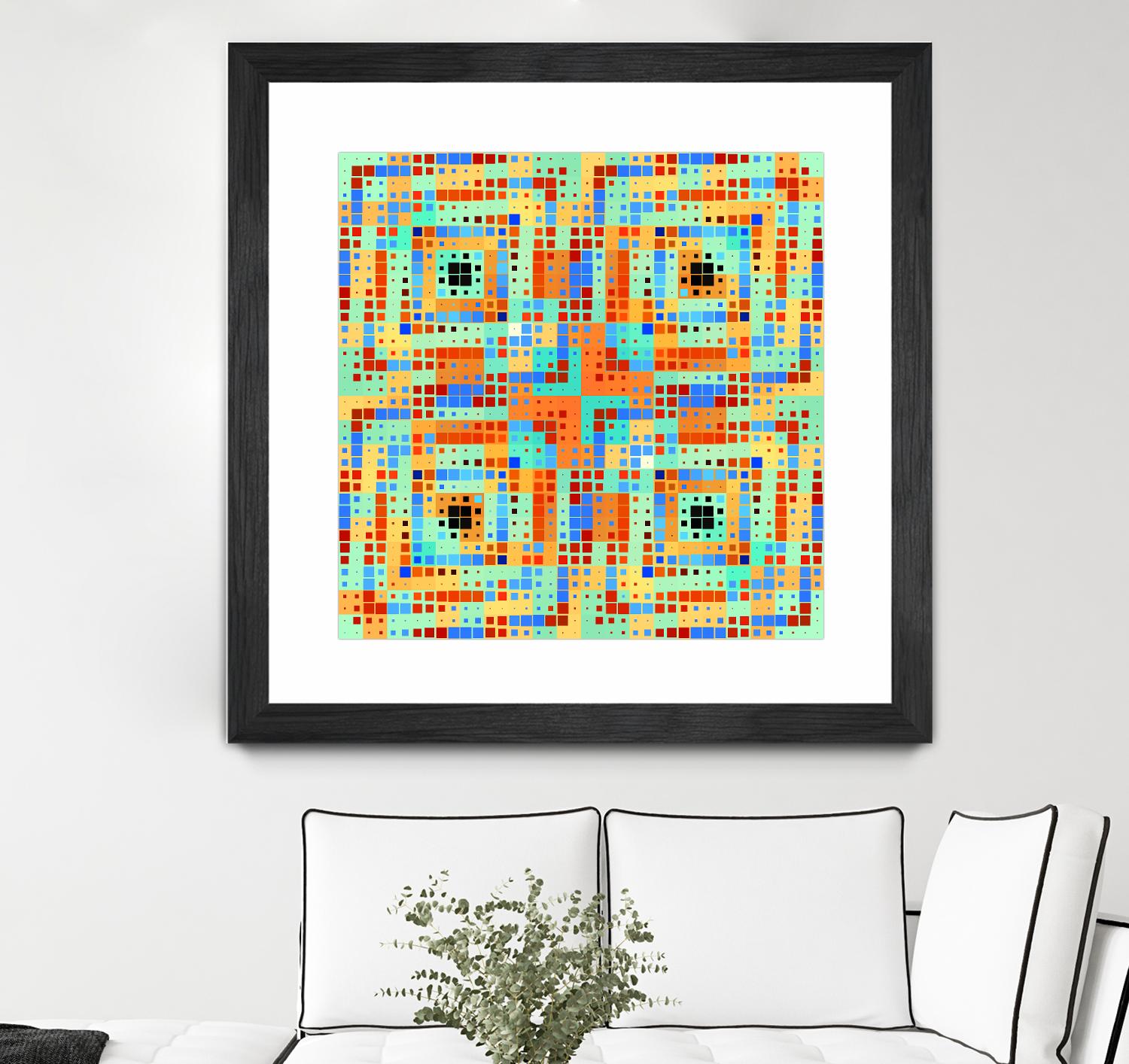 Pi_Dot_Pi_4_1_1 by Xosé Salgado on GIANT ART - orange abstract