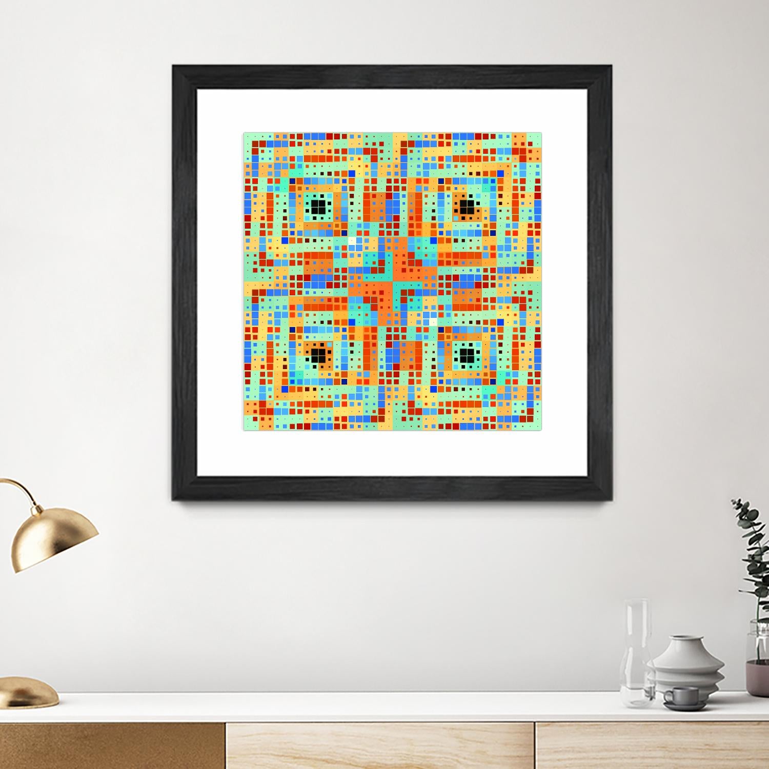 Pi_Dot_Pi_4_1_1 by Xosé Salgado on GIANT ART - orange abstract