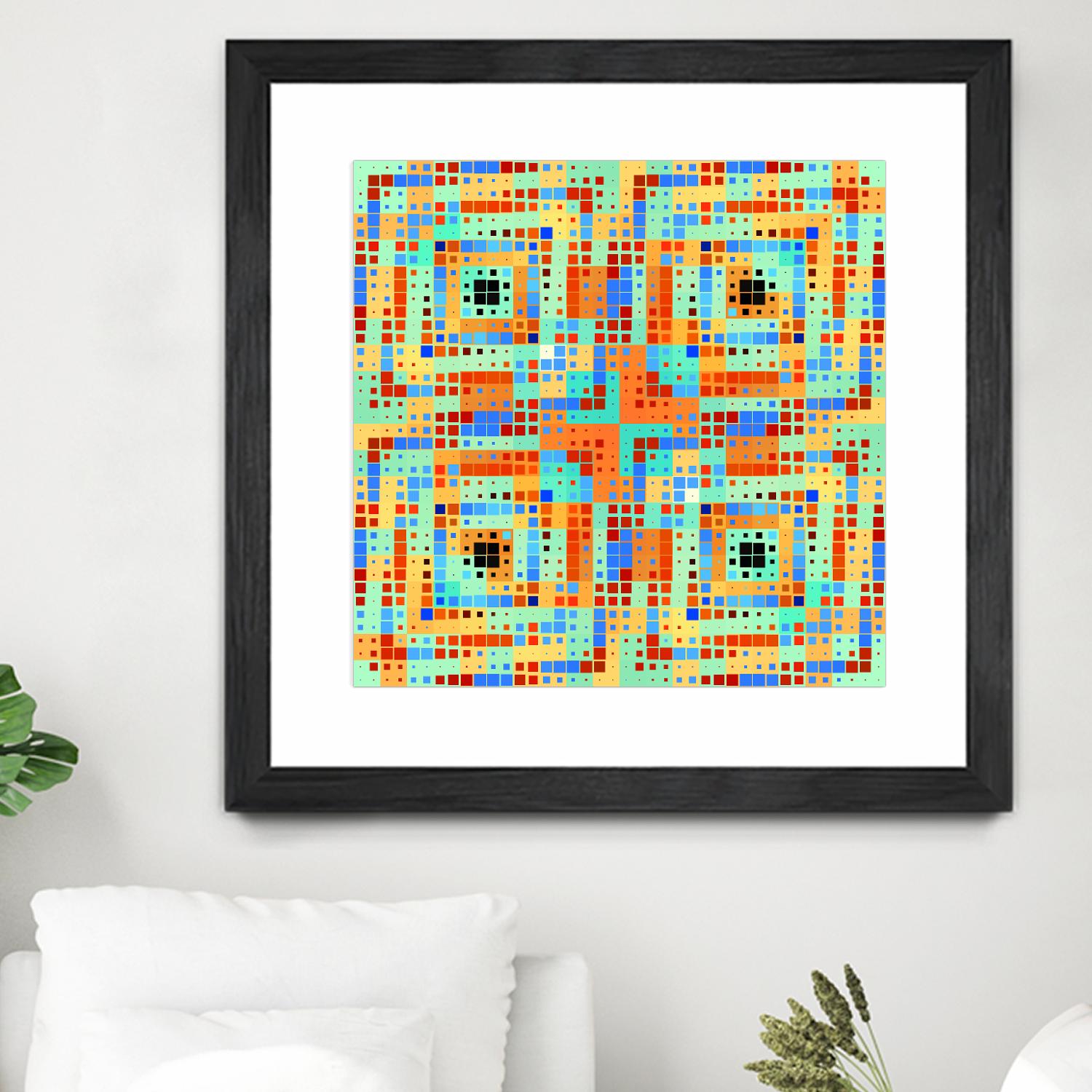 Pi_Dot_Pi_4_1_1 by Xosé Salgado on GIANT ART - orange abstract