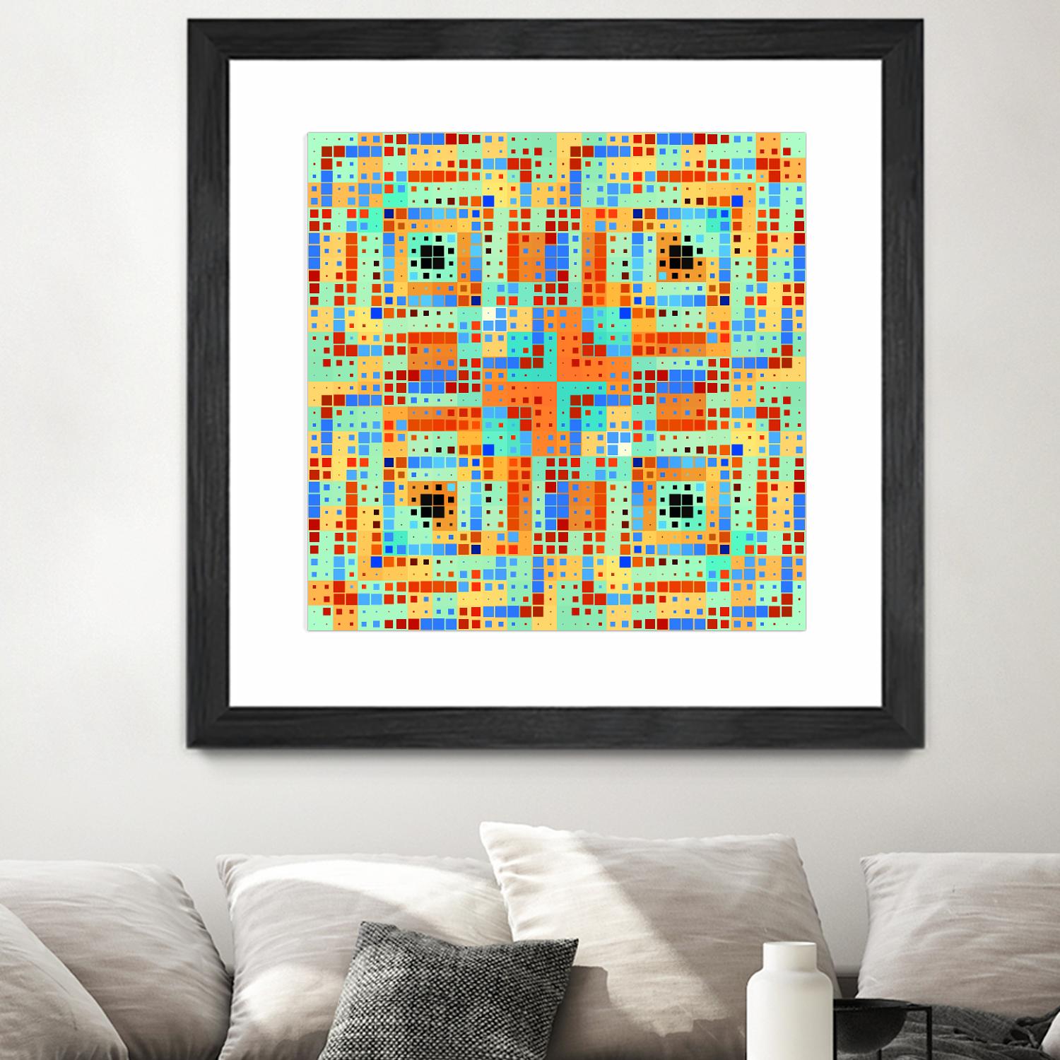 Pi_Dot_Pi_4_1_1 by Xosé Salgado on GIANT ART - orange abstract