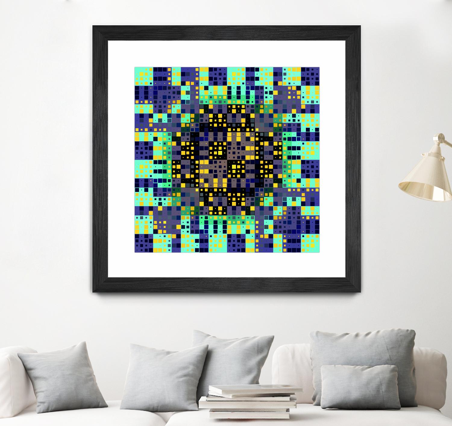 Pi_Dot_Pi_4_1_8 by Xosé Salgado on GIANT ART - yellow abstract