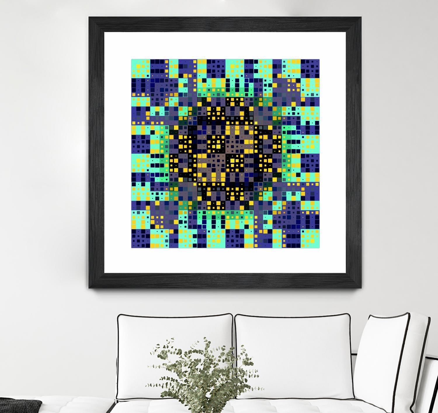 Pi_Dot_Pi_4_1_8 by Xosé Salgado on GIANT ART - yellow abstract