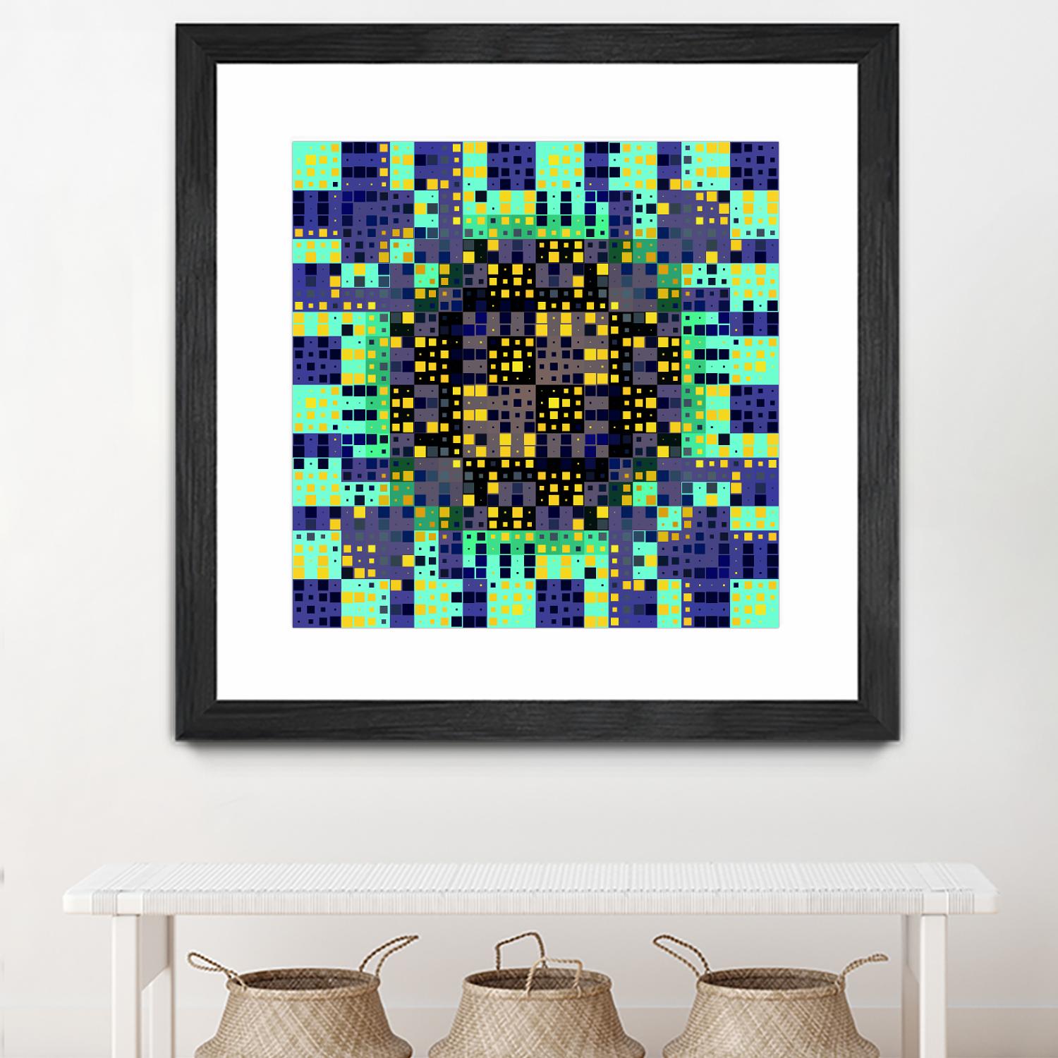 Pi_Dot_Pi_4_1_8 by Xosé Salgado on GIANT ART - yellow abstract