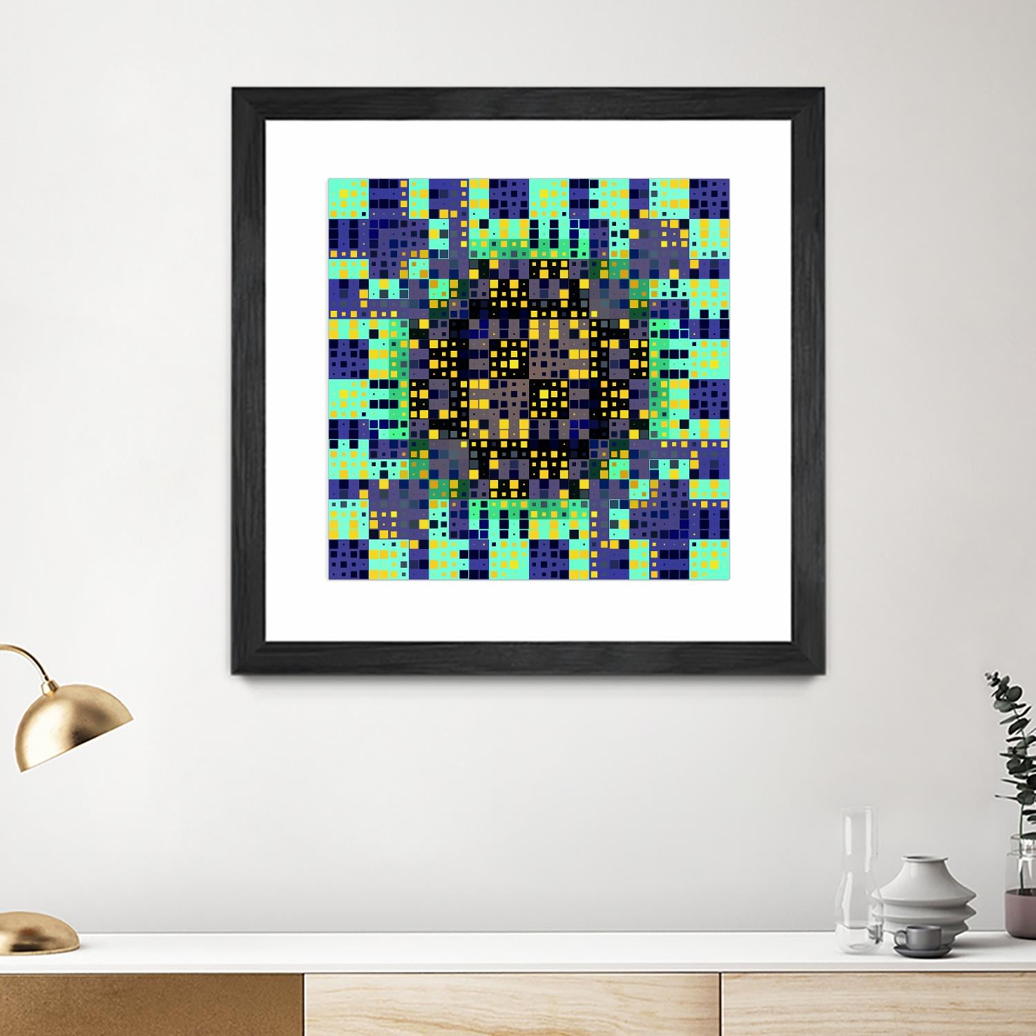 Pi_Dot_Pi_4_1_8 by Xosé Salgado on GIANT ART - yellow abstract