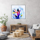Now that we are we all friends by Claire Desjardins on GIANT ART - blue abstract