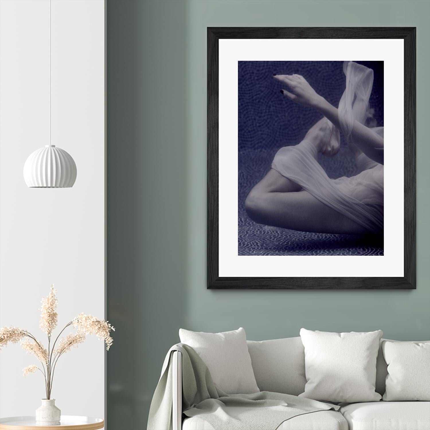 Float 1 by Peter Morneau on GIANT ART - blue figurative dancer