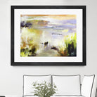 Ondée d'été by Kathleen Cloutier on GIANT ART - gold abstract paysage contemporain