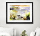 Ondée d'été by Kathleen Cloutier on GIANT ART - gold abstract paysage contemporain